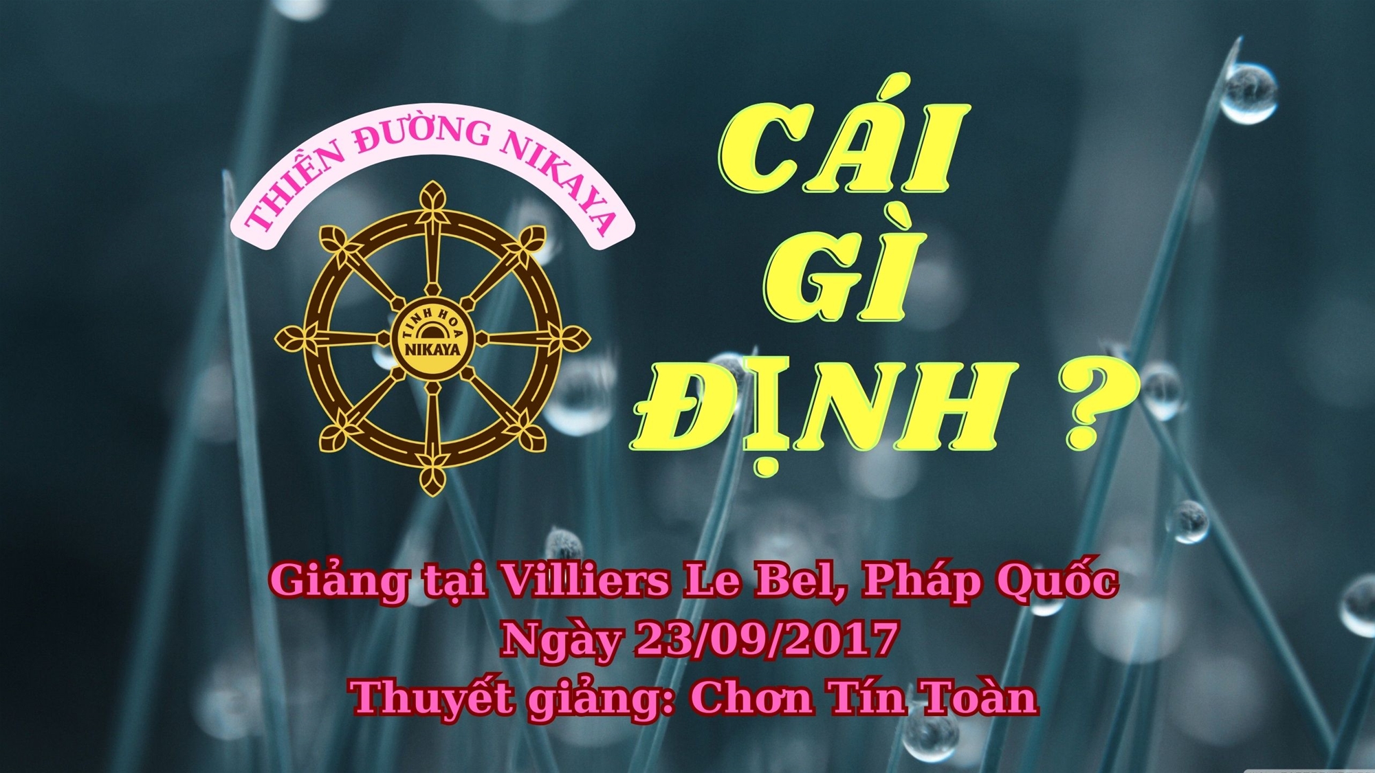 46_ CÁI GÌ ĐỊNH _CHƠN TÍN TOÀN