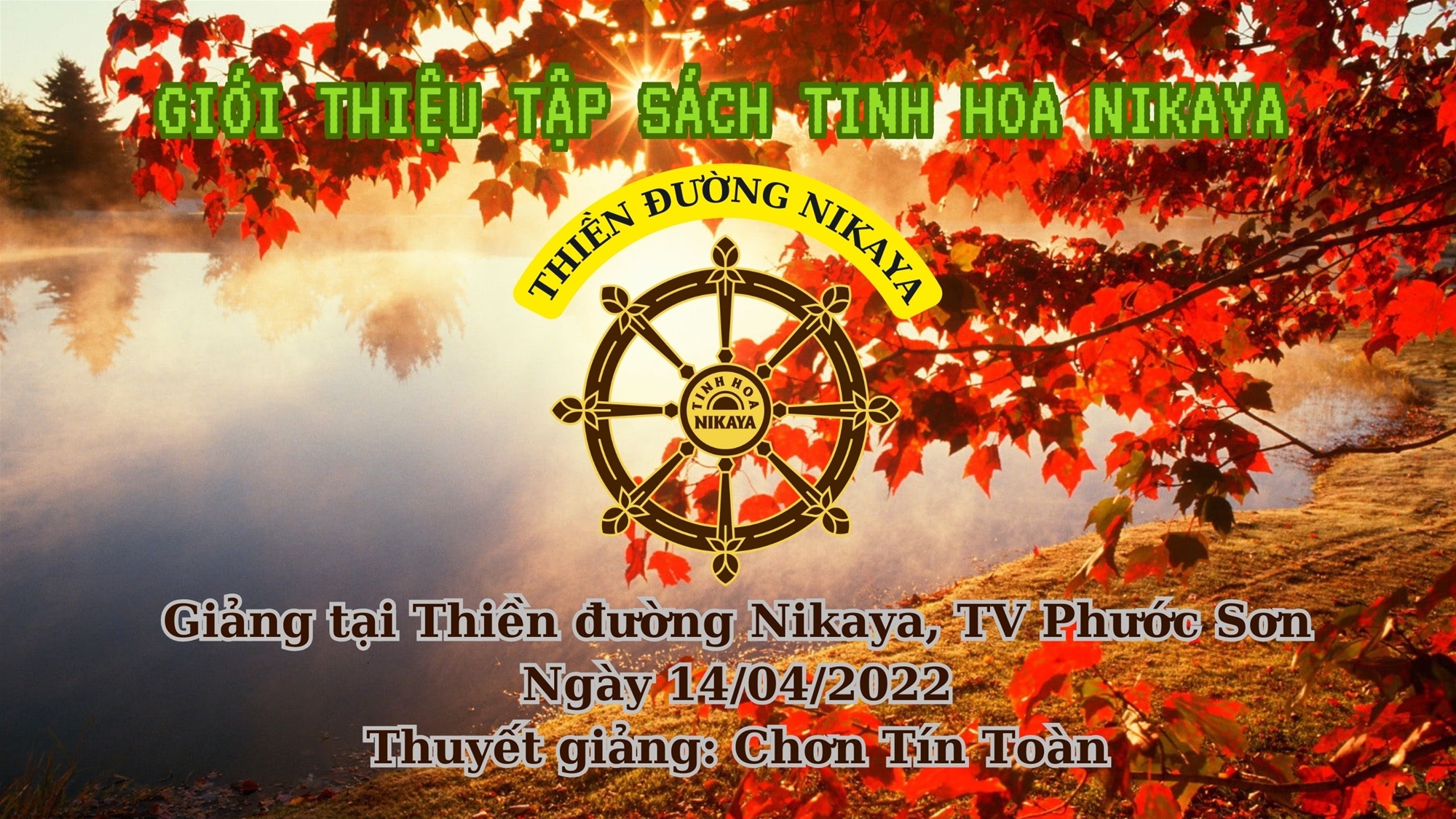 158_ GIỚI THIỆU TẬP SÁCH TINH HOA NIKAYA_ CHƠN TÍN TOÀN