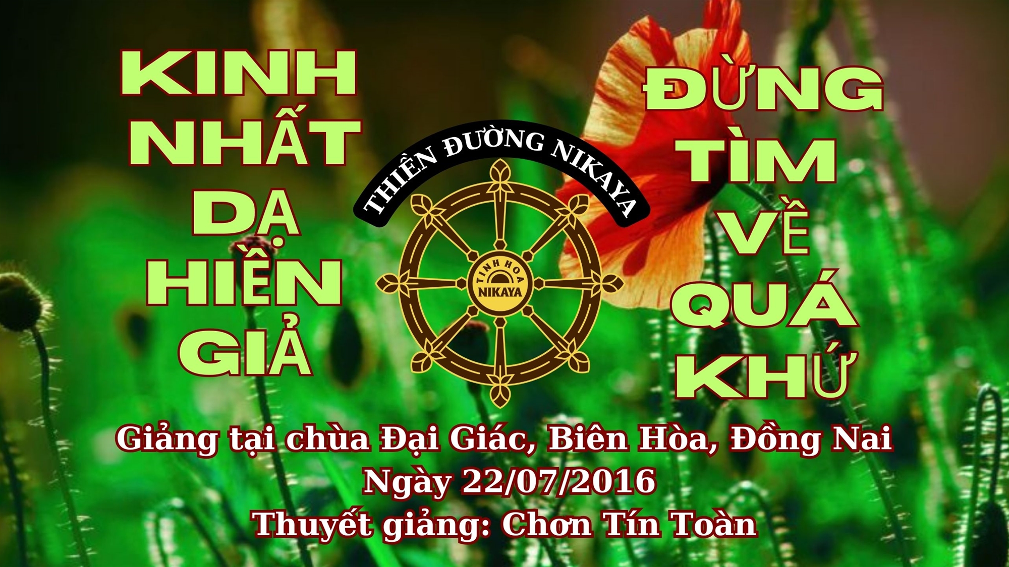 116_ KINH NHẤT DẠ HIỀN GIẢ - ĐỪNG TÌM VỀ QUÁ KHỨ_ CHƠN TÍN TOÀN