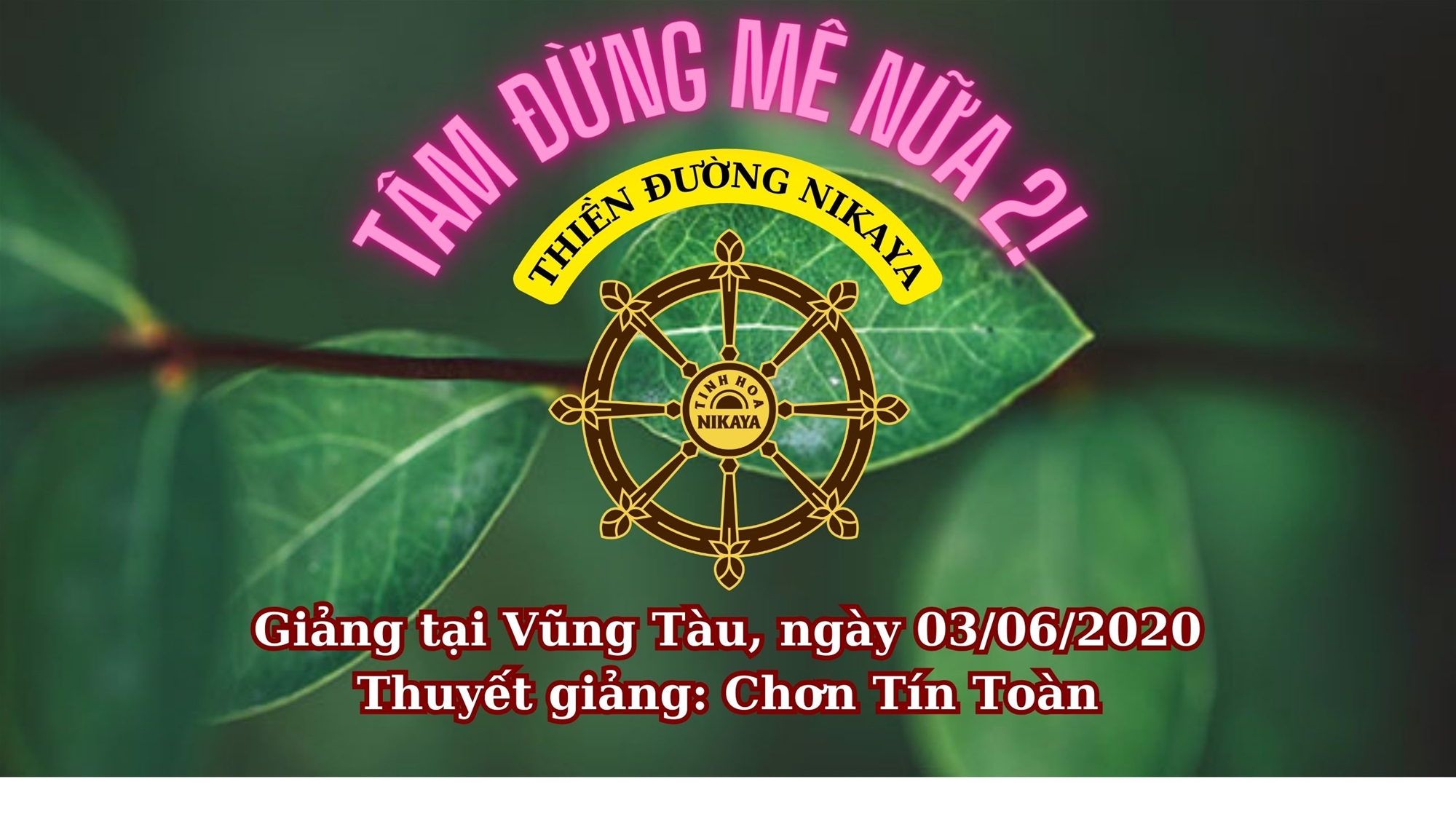 68_ TÂM ĐỪNG MÊ NỮA 2_ CHƠN TÍN TOÀN
