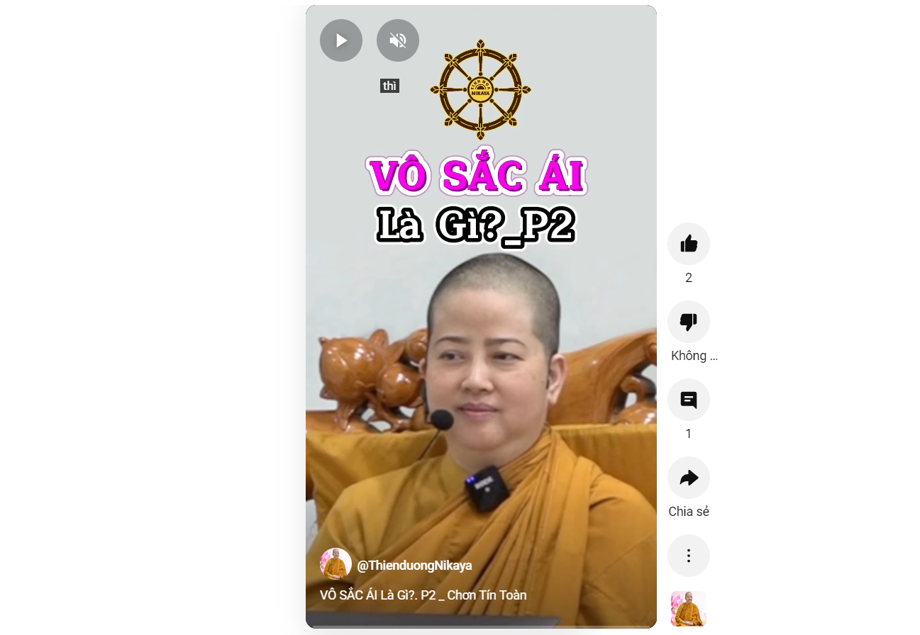 VÔ SẮC ÁI LÀ GÌ? P.2_ CHƠN TÍN TOÀN
