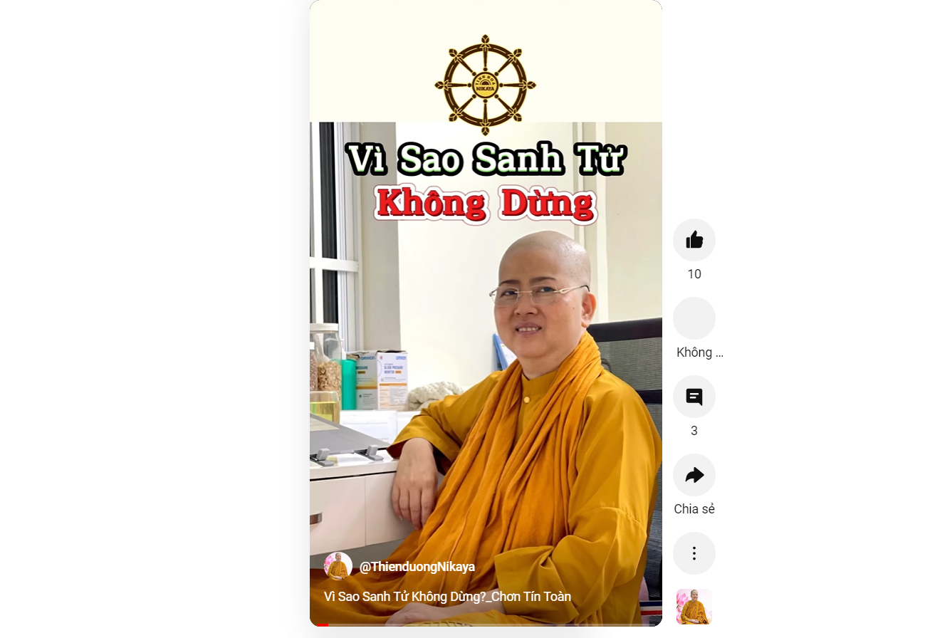VÌ SAO SANH TỬ KHÔNG DỪNG_ CHƠN TÍN TOÀN