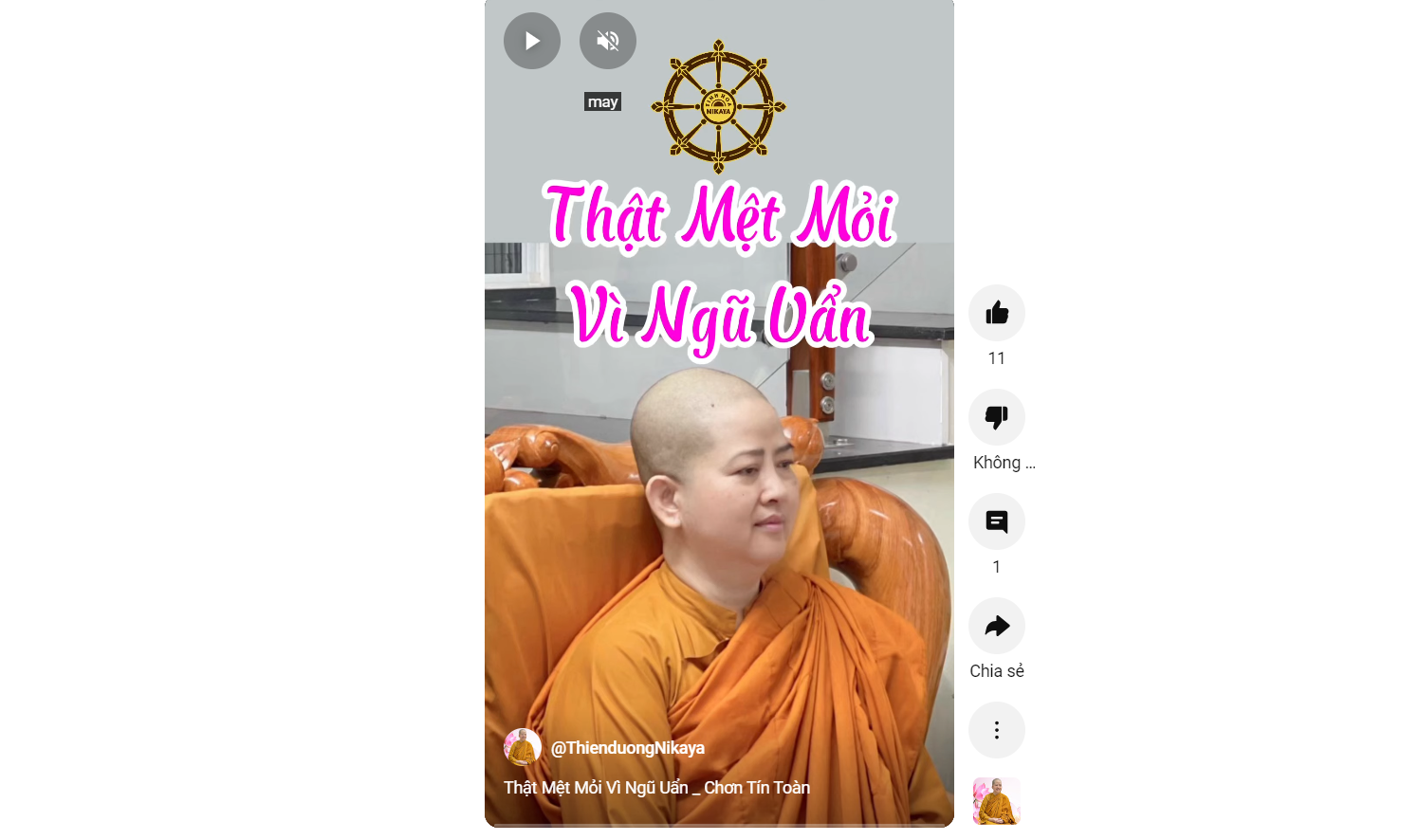 THẬT MỆT MỎI VÌ NGŨ UẨN_ CHƠN TÍN TOÀN