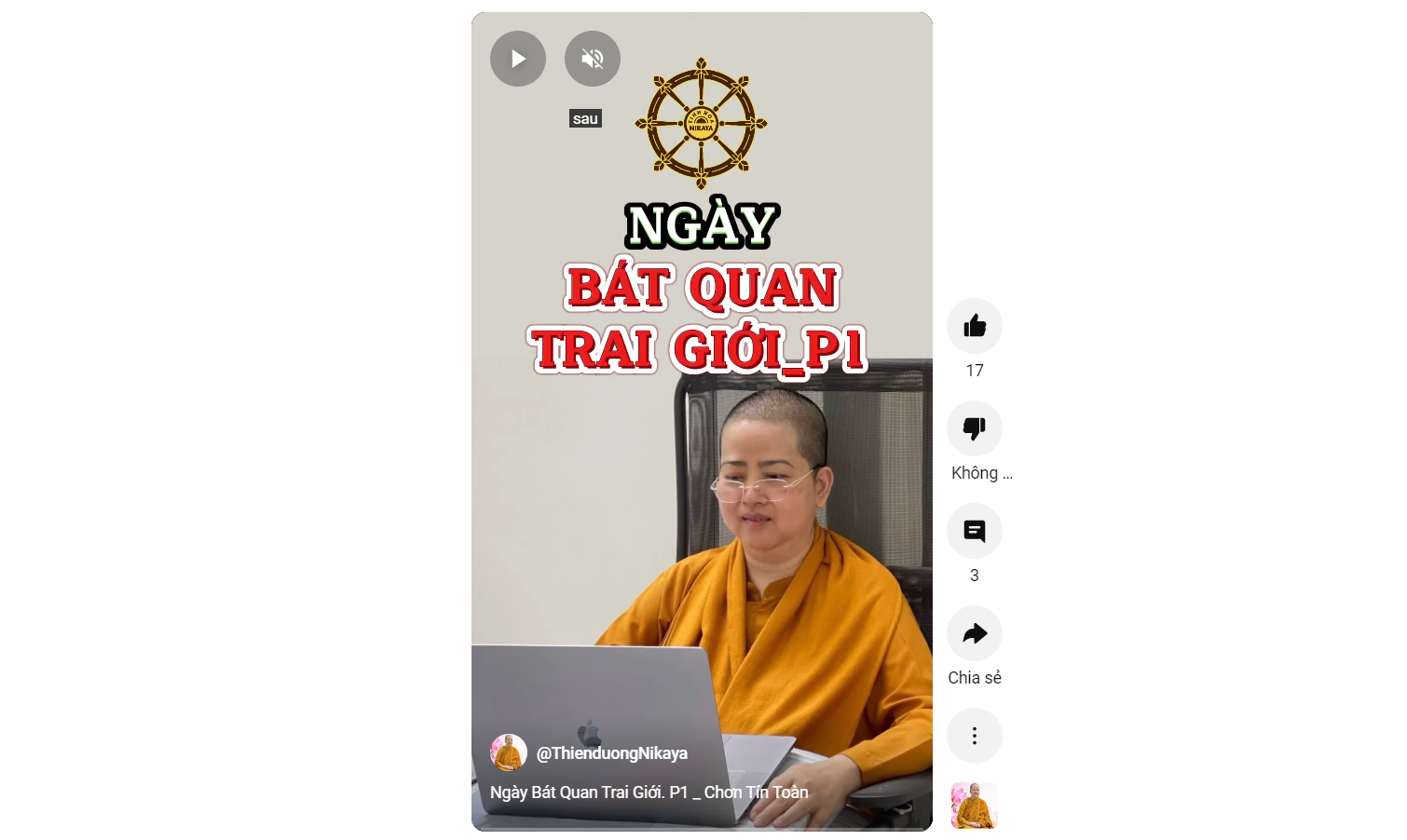 NGÀY BÁT QUAN TRAI GIỚI P.1_ CHƠN TÍN TOÀN