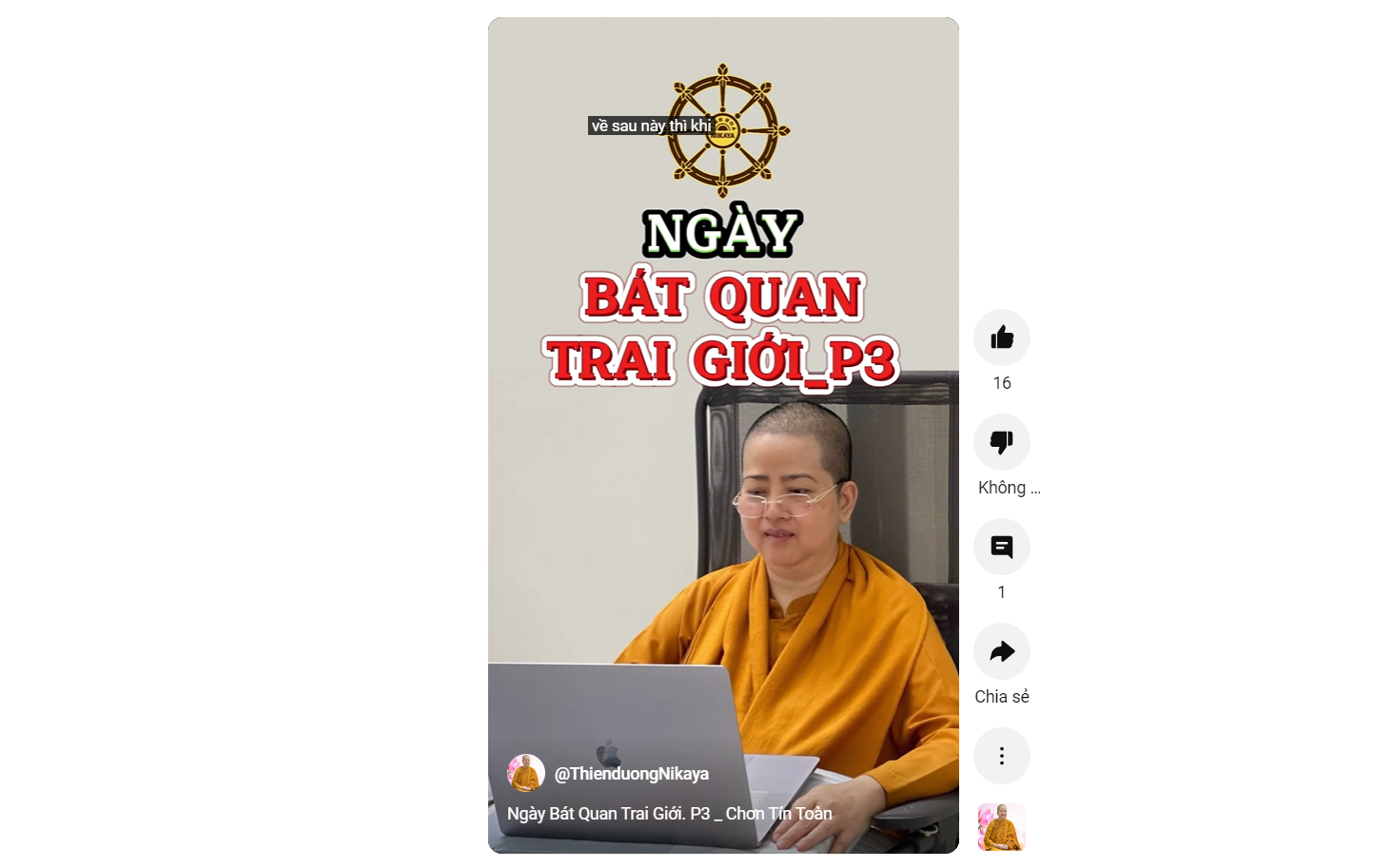 NGÀY BÁT QUAN TRAI GIỚI P.3_ CHƠN TÍN TOÀN