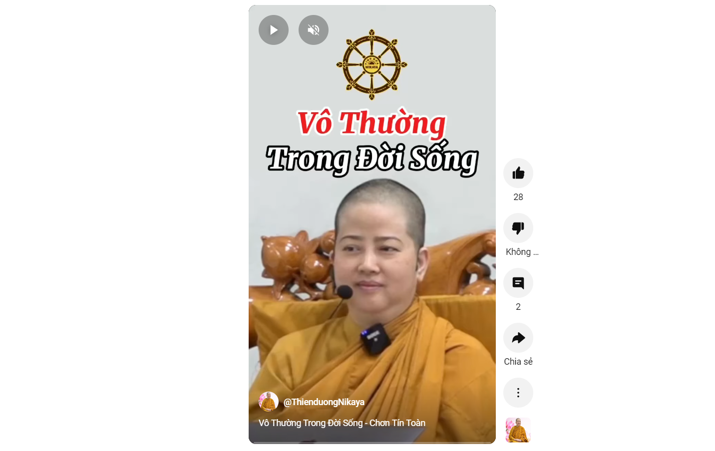 VÔ THƯỜNG TRONG ĐỜI SỐNG_ CHƠN TÍN TOÀN