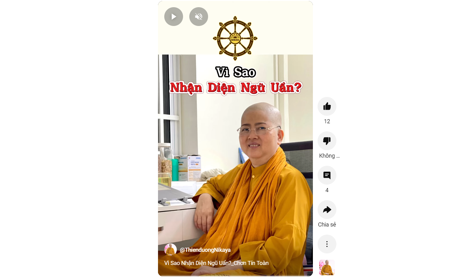 VÌ SAO NHẬN DIỆN NGŨ UẨN?_ CHƠN TÍN TOÀN