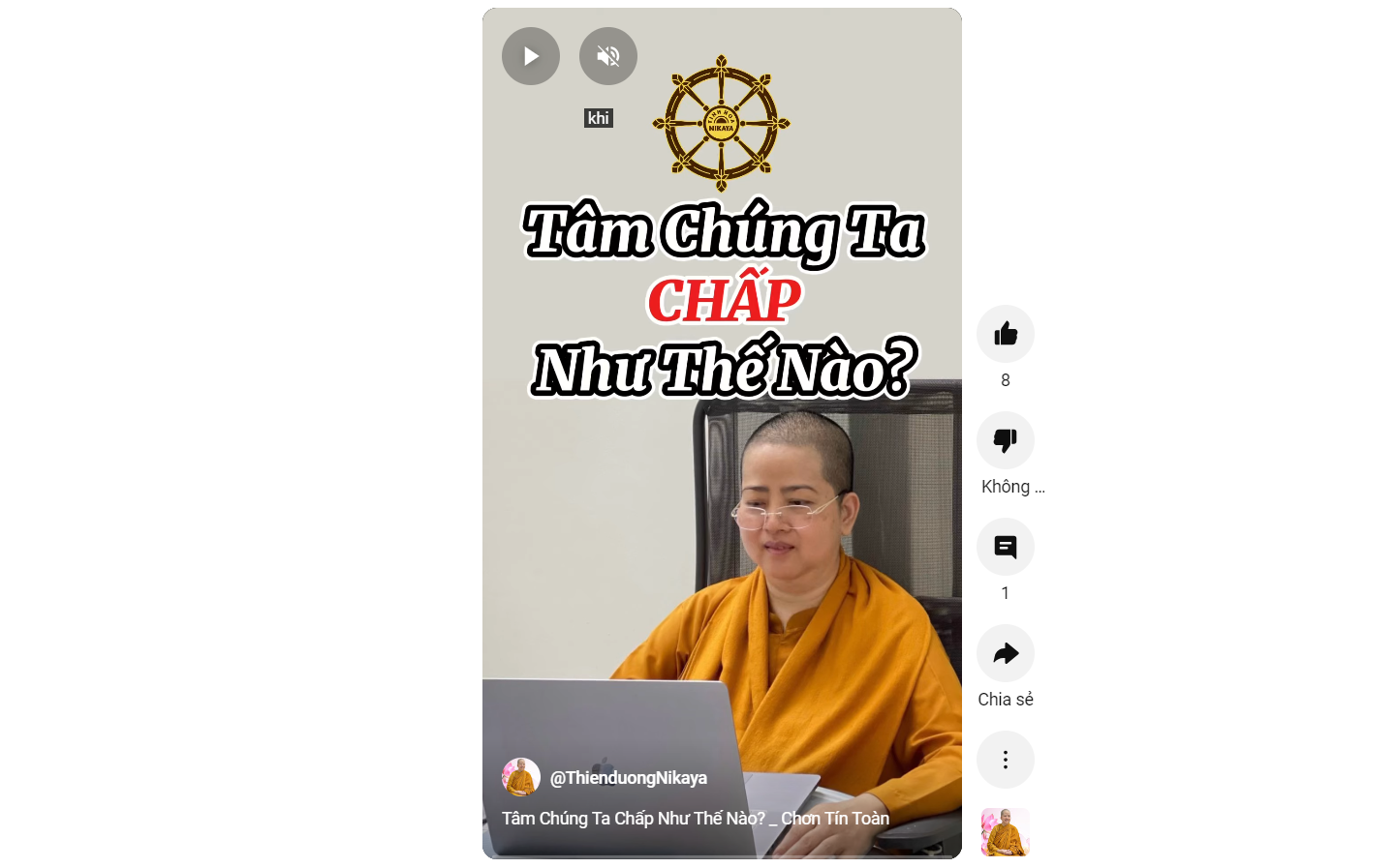 TÂM CHÚNG TA CHẤP NHƯ THẾ NÀO?_ CHƠN TÍN TOÀN