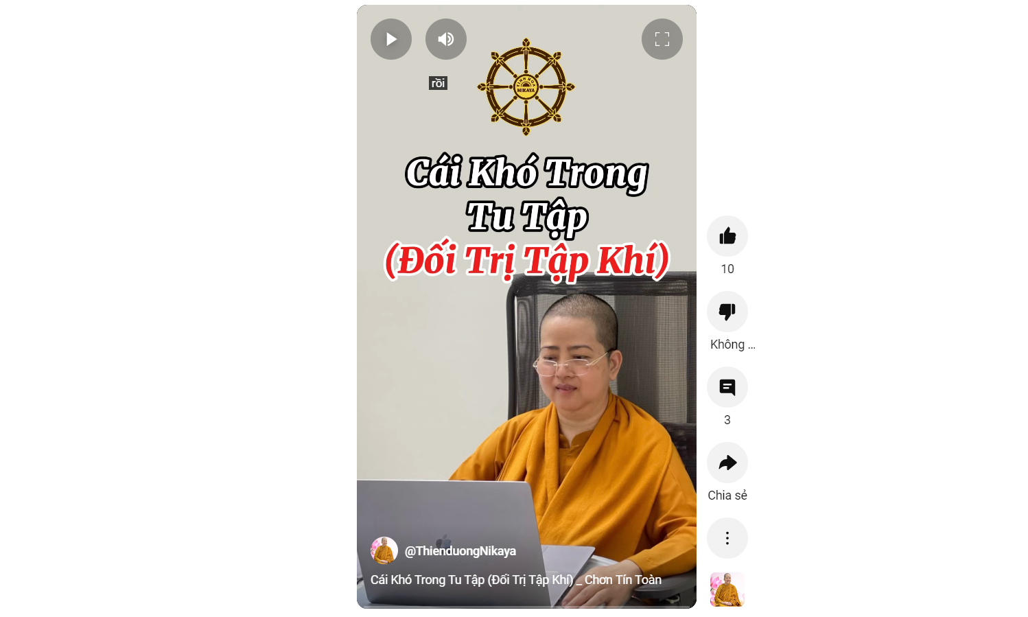 CÁI KHÓ TRONG TU TẬP ( ĐỐI TRỊ TẬP KHÍ)_ CHƠN TÍN TOÀN