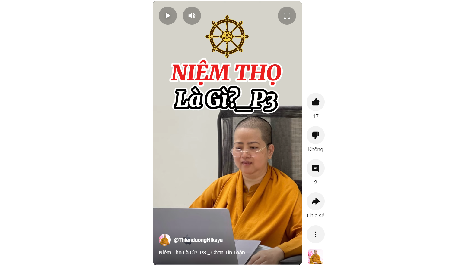 NIỆM THỌ LÀ GÌ P.3_ CHƠN TÍN TOÀN