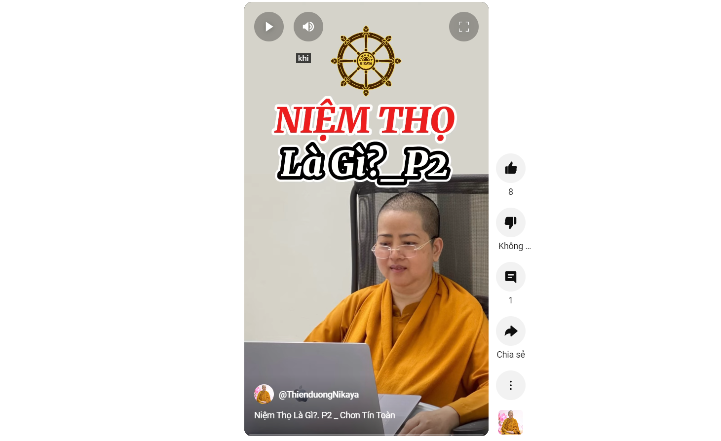 NIỆM THỌ LÀ GÌ P.2_ CHƠN TÍN TOÀN