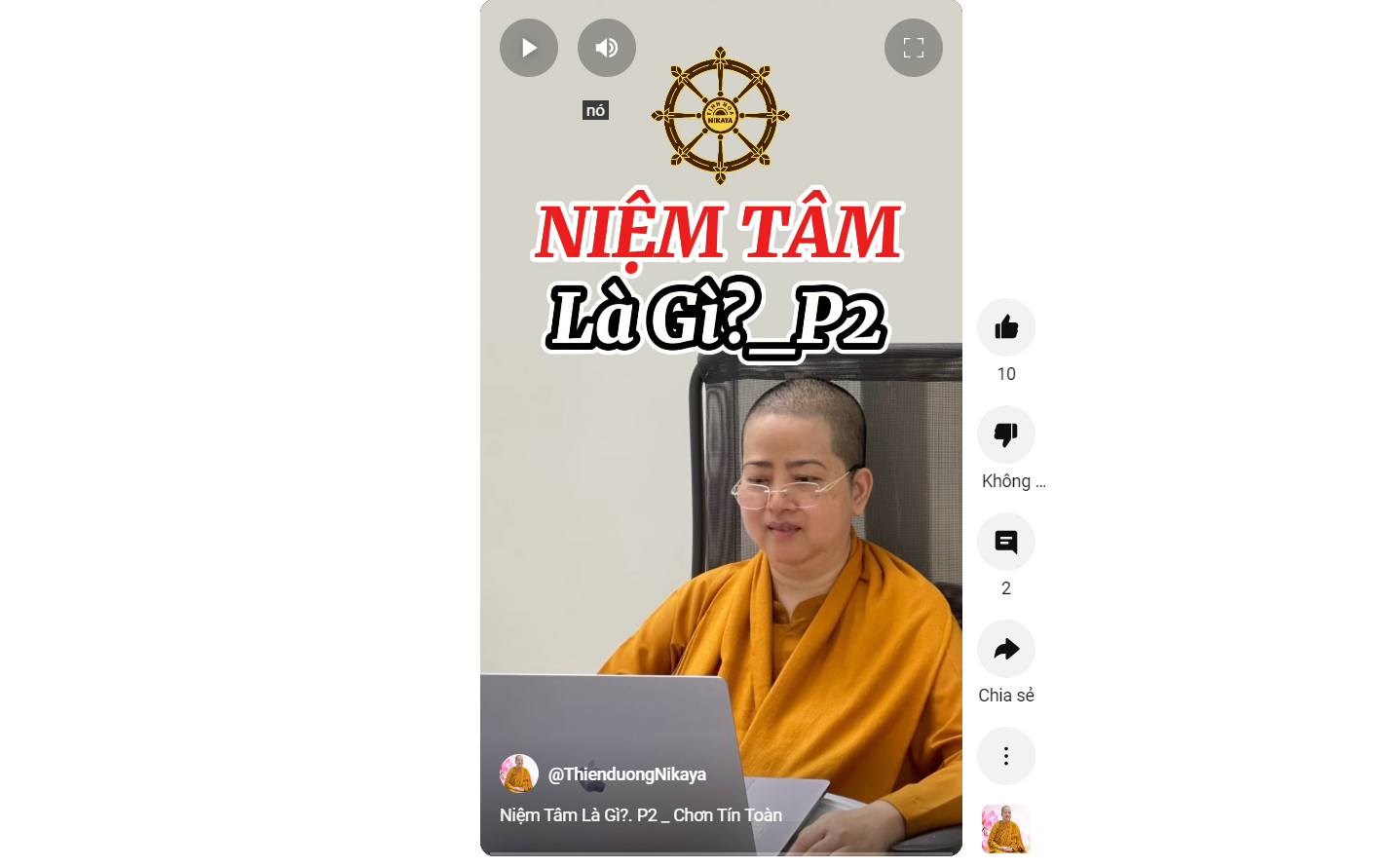 NIỆM TÂM LÀ GÌ? P.2_ CHƠN TÍN TOÀN