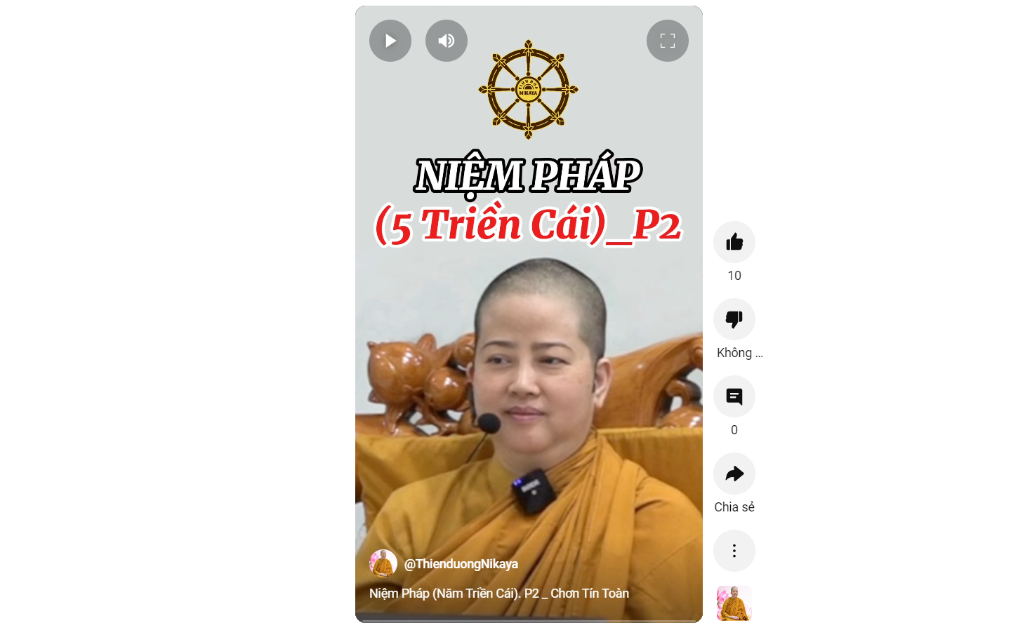 NIỆM PHÁP ( NĂM TRIỀN CÁI) P.2_  CHƠN TÍN TOÀN