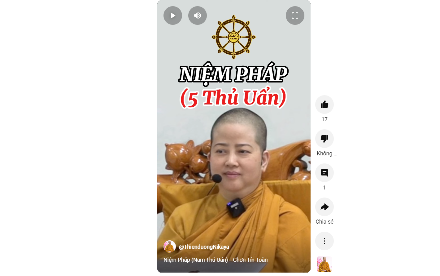 NIỆM PHÁP ( NĂM THỦ UẨN)_ CHƠN TÍN TOÀN