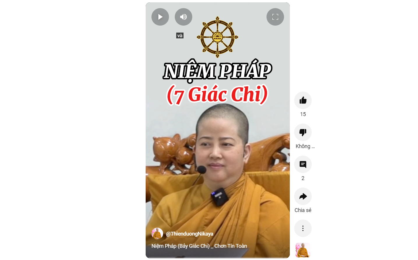 NIỆM PHÁP ( BẢY GIÁC CHI)_ CHƠN TÍN TOÀN