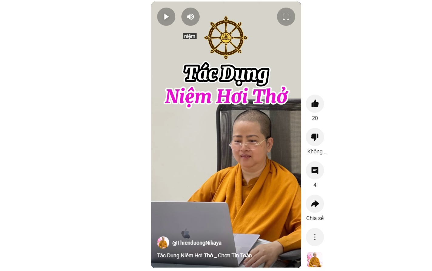 TÁC DỤNG NIỆM HƠI THỞ_ CHƠN TÍN TOÀN