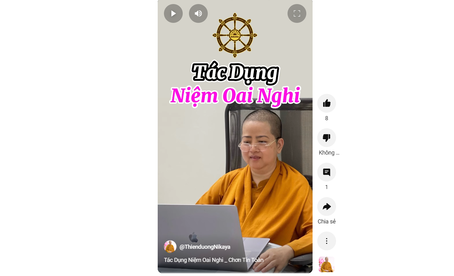 TÁC DỤNG NIỆM OAI NGHI_ CHƠN TÍN TOÀN