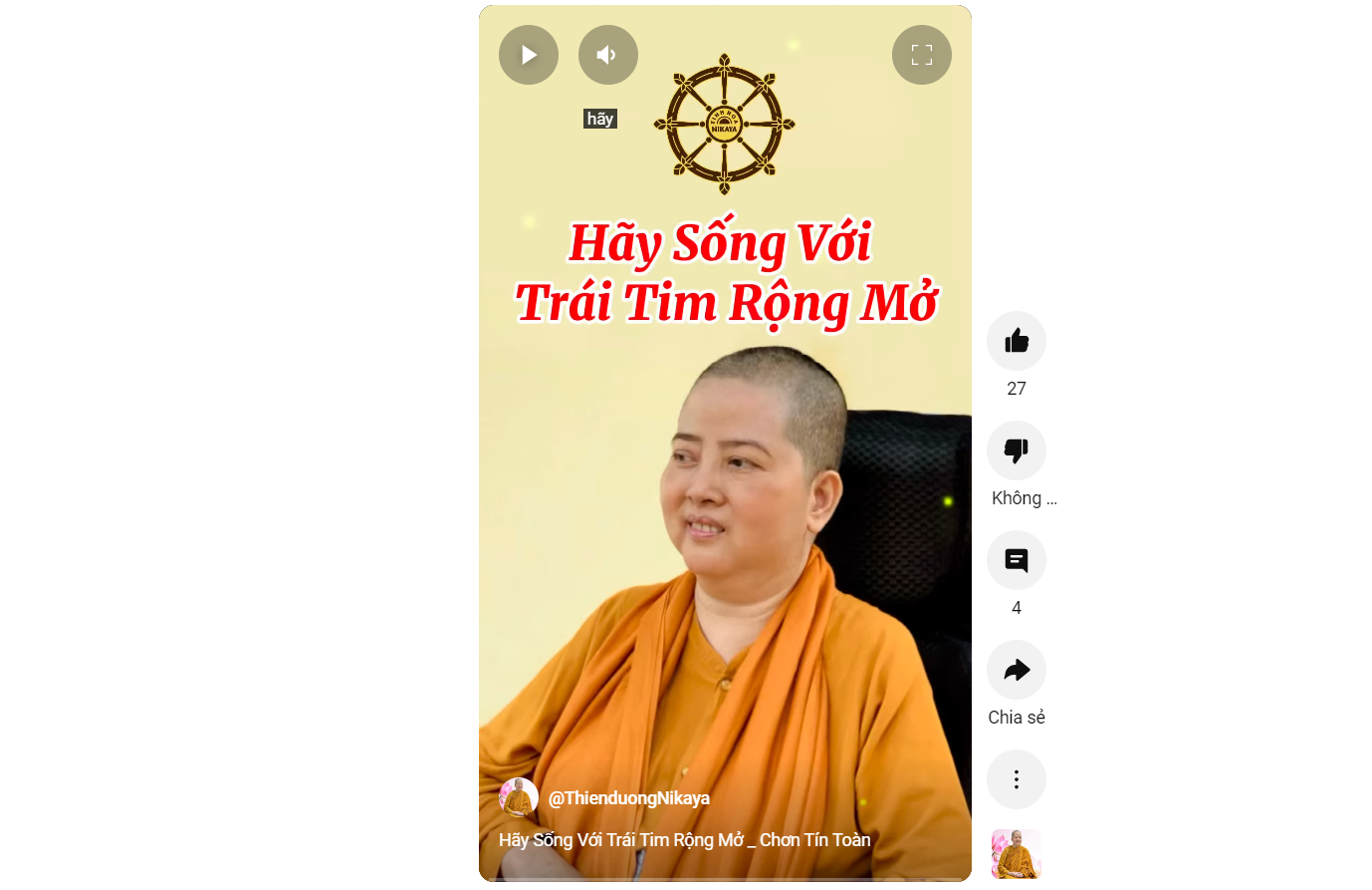 HÃY SỐNG VỚI TRÁI TIM RỘNG MỞ_ CHƠN TÍN TOÀN