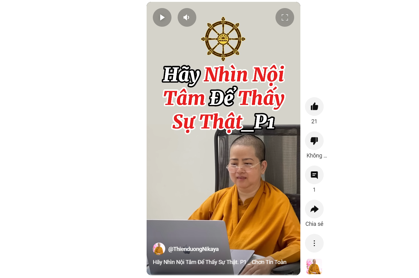 HÃY NHÌN NỘI TÂM ĐỂ THẤY SỰ THẬT P.1_ CHƠN TÍN TOÀN