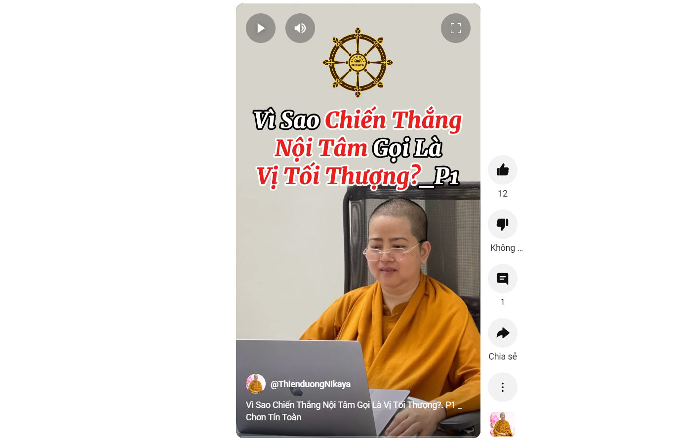 VÌ SAO CHIẾN THẮNG NỘI TÂM GỌI LÀ VỊ TỐI THƯỢNG? P.1_ CHƠN TÍN TOÀN