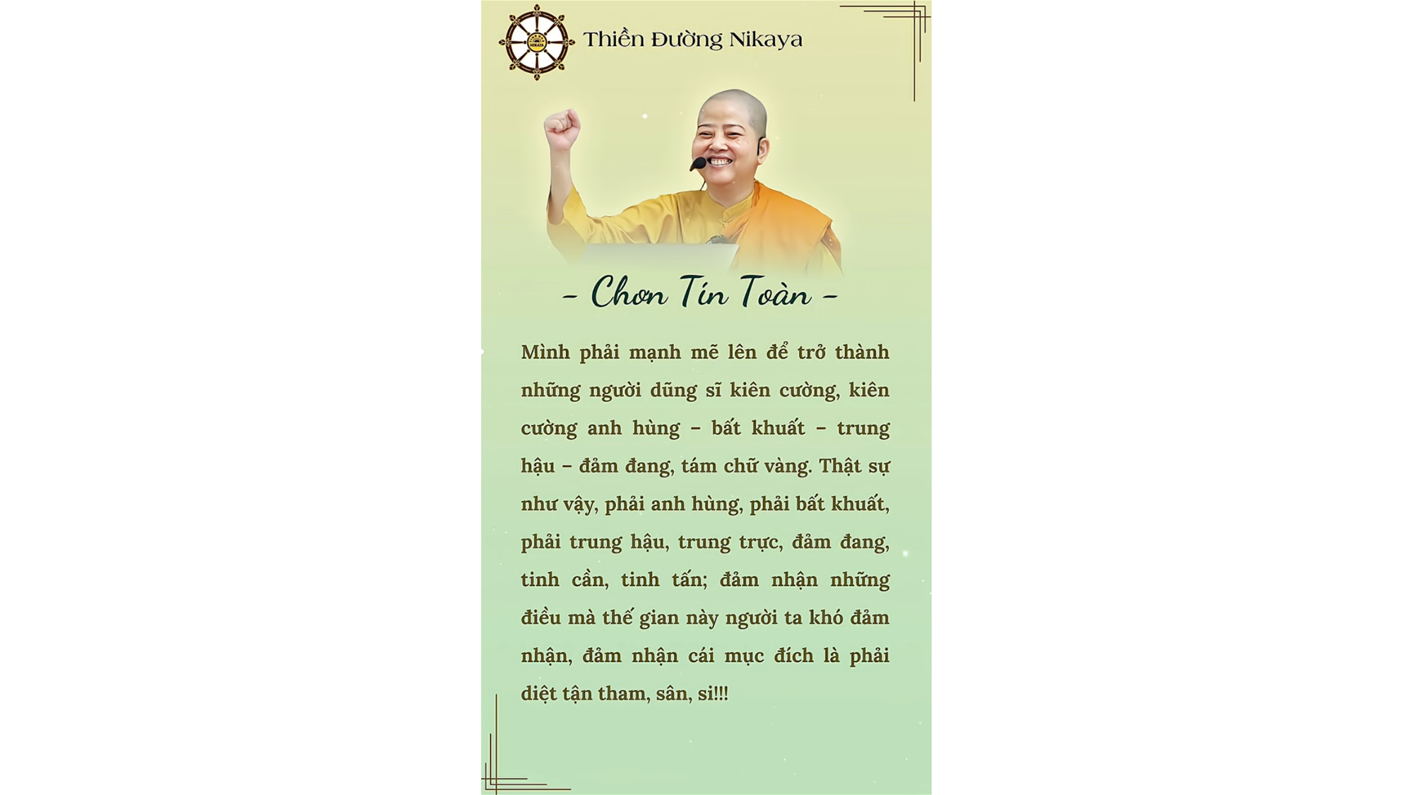 MẠNH MẼ ĐỂ KHÔNG THUA CHÍNH MÌNH _ CHƠN TÍN TOÀN
