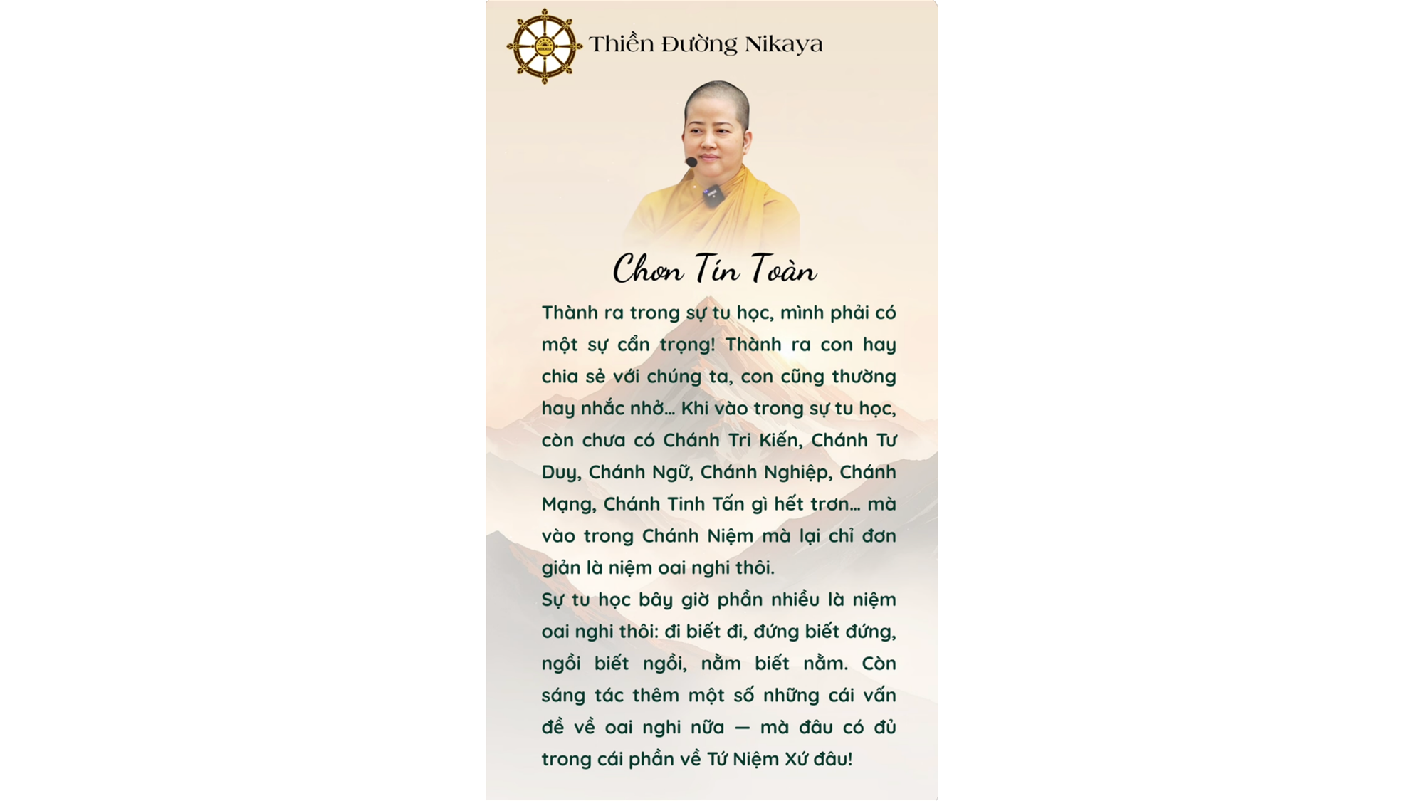 SỰ NGUY HIỂM TRONG TU HỌC _ CHƠN TÍN TOÀN