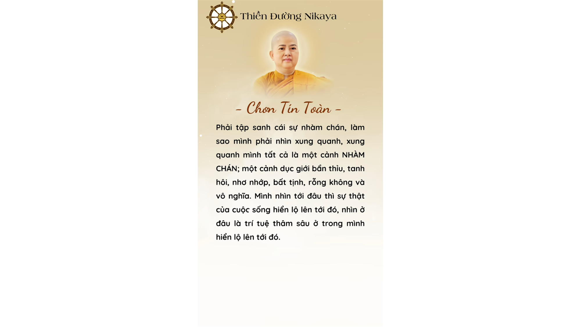 DỤC ÁI THẬT SỰ LÀ BẤT TỊNH _ CHƠN TÍN TOÀN