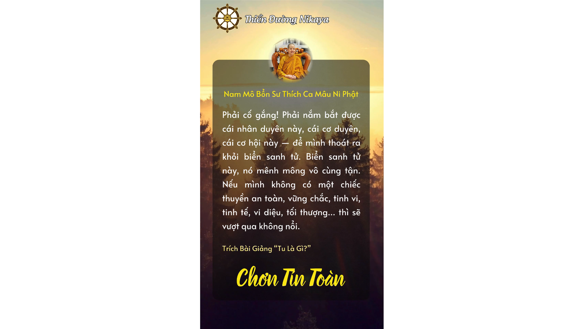 KIẾP NÀY PHẢI THOÁT SANH TỬ! _ CHƠN TÍN TOÀN