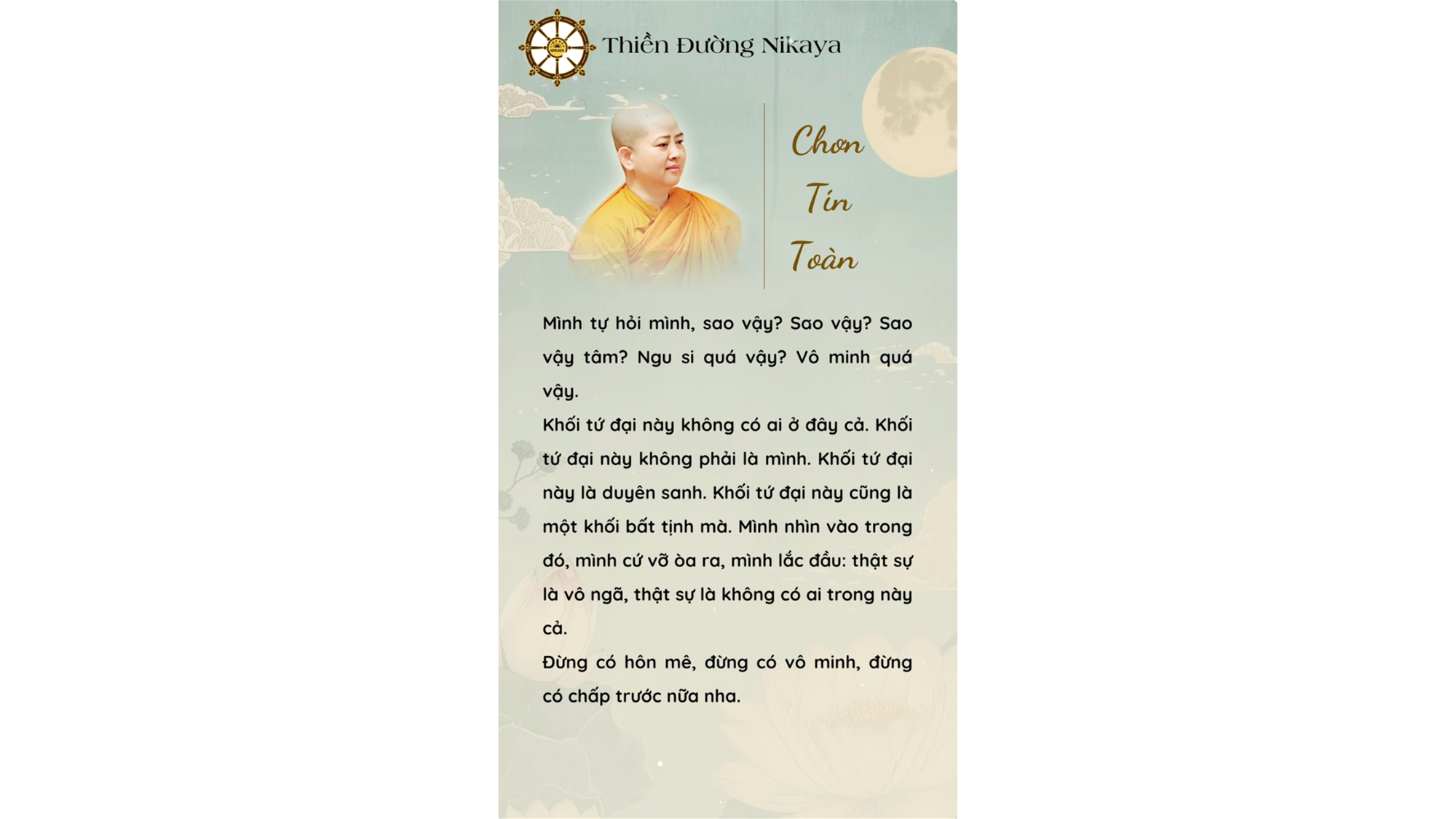 MÌNH HÔN MÊ ĐÃ QUÁ LÂU RỒI! _ CHƠN TÍN TOÀN