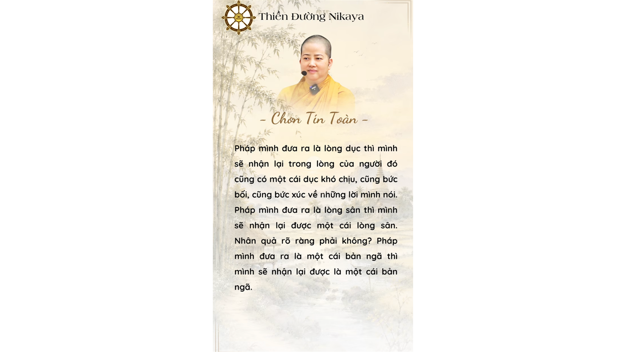 ĐỐI XỬ VỚI NHAU BẰNG TÂM THƯƠNG VÀ TRÍ TUỆ