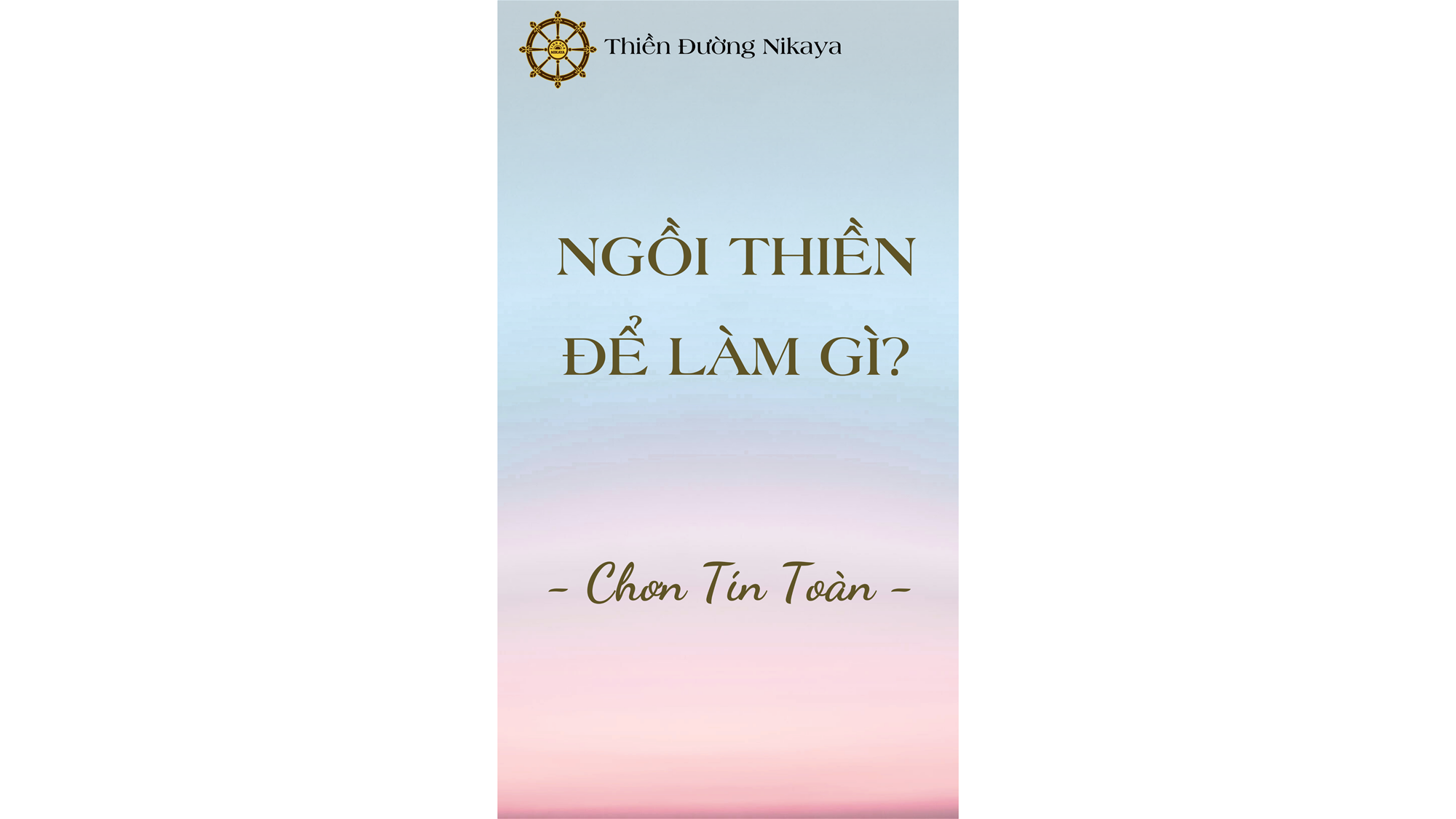 NGỒI THIỀN ĐỂ LÀM GÌ? _ CHƠN TÍN TOÀN