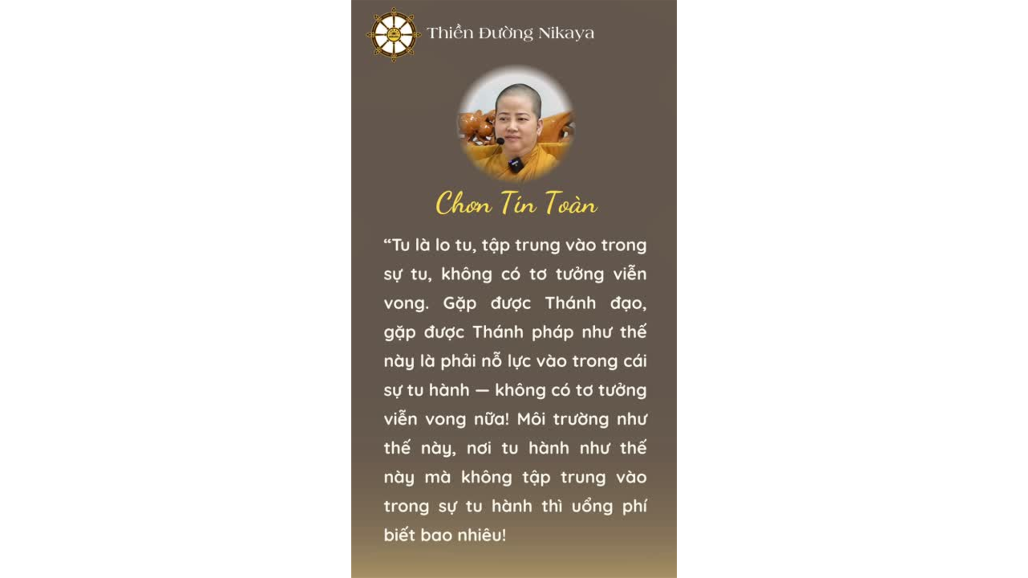 PHẢI SỐNG CHẾT MÀ TU! _ CHƠN TÍN TOÀN