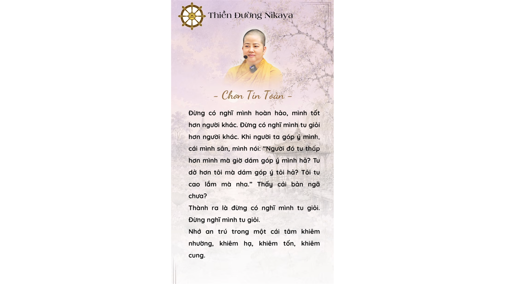 ĐỪNG TỰ TIN KHI CÒN LẬU HOẶC _ CHƠN TÍN TOÀN