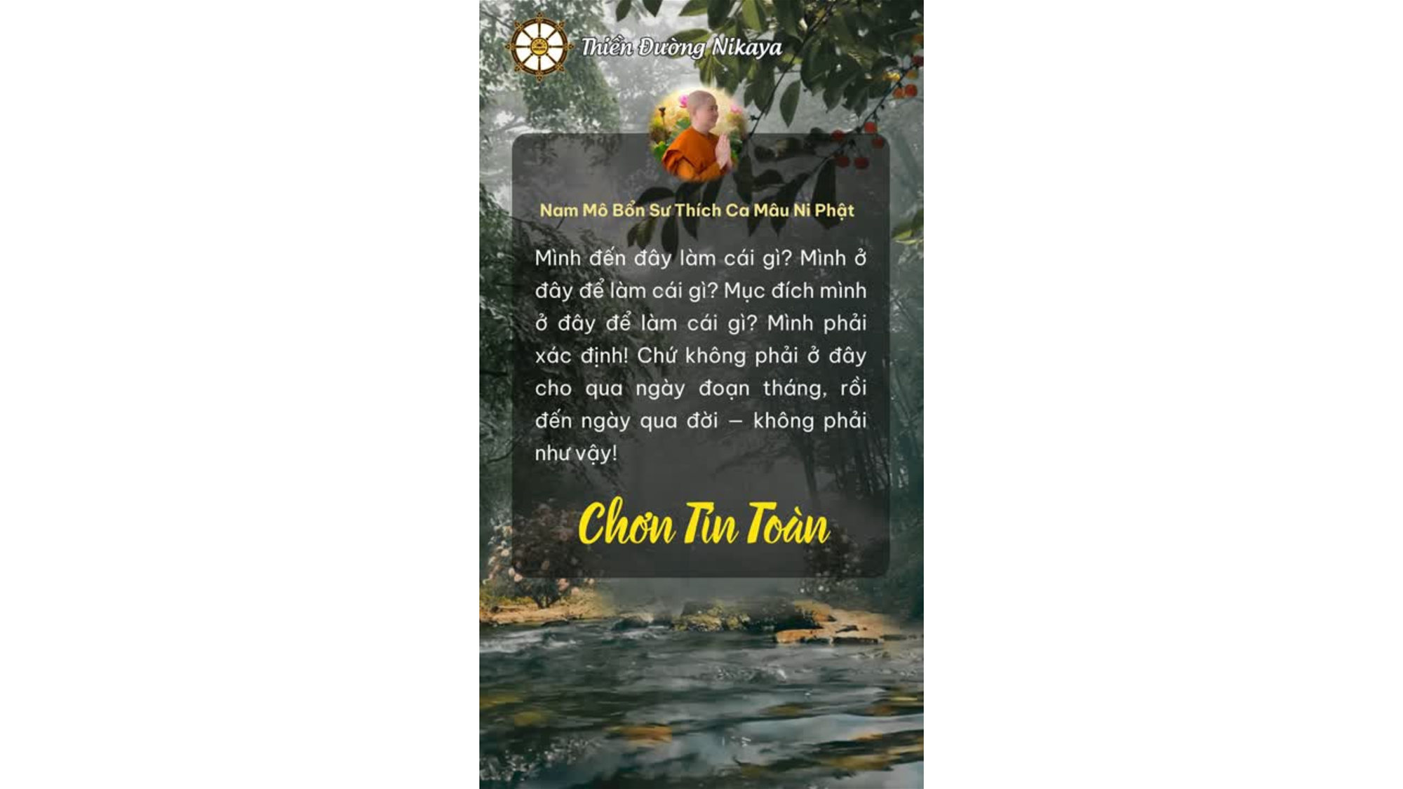PHẢI BIẾT MÌNH TU ĐỂ LÀM GÌ! _ CHƠN TÍN TOÀN
