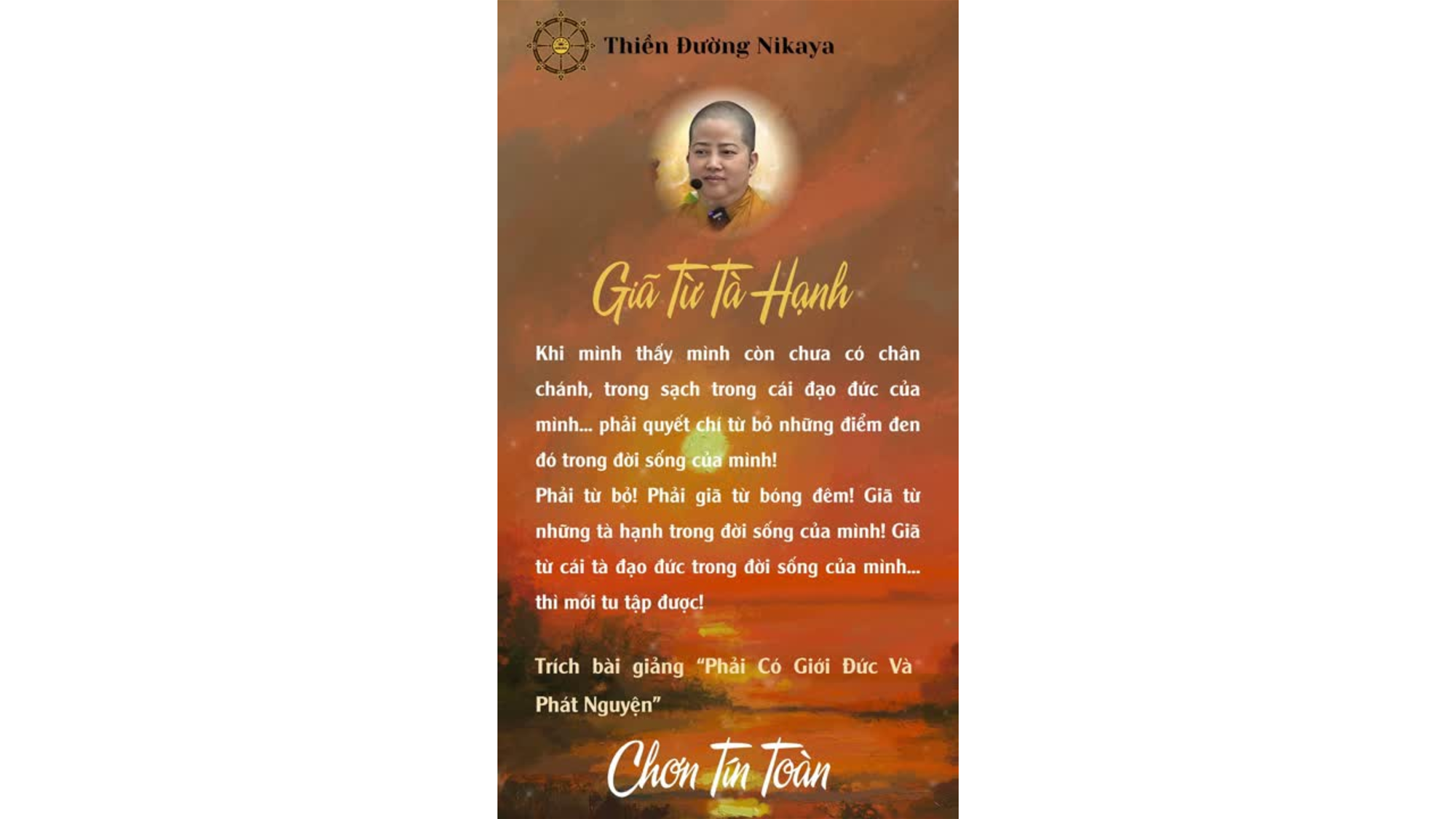 GIÃ TỪ TÀ HẠNH _ CHƠN TÍN TOÀN