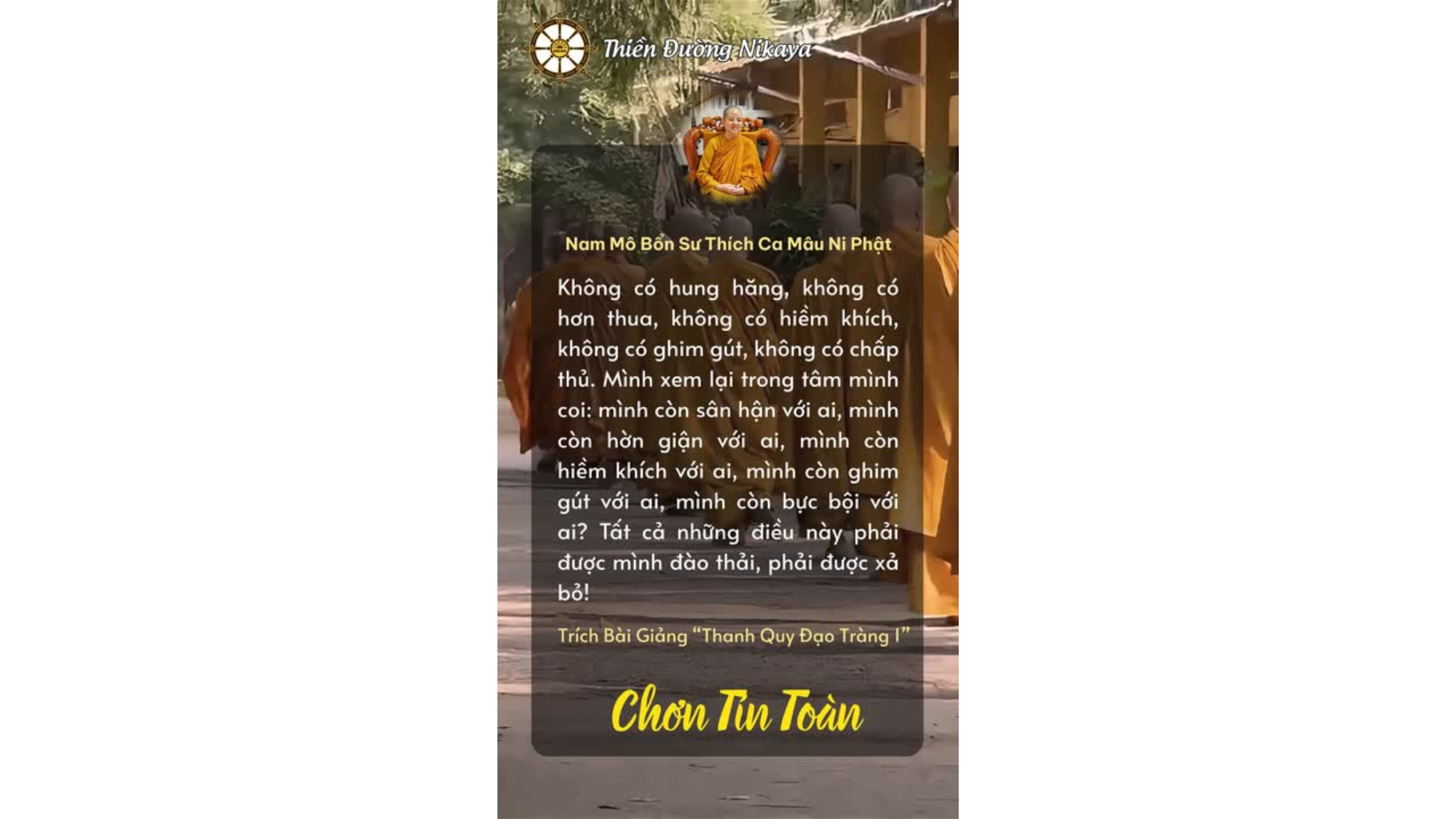 GHIM GÚT LÀ LỬA THIÊU TÂM! _ CHƠN TÍN TOÀN