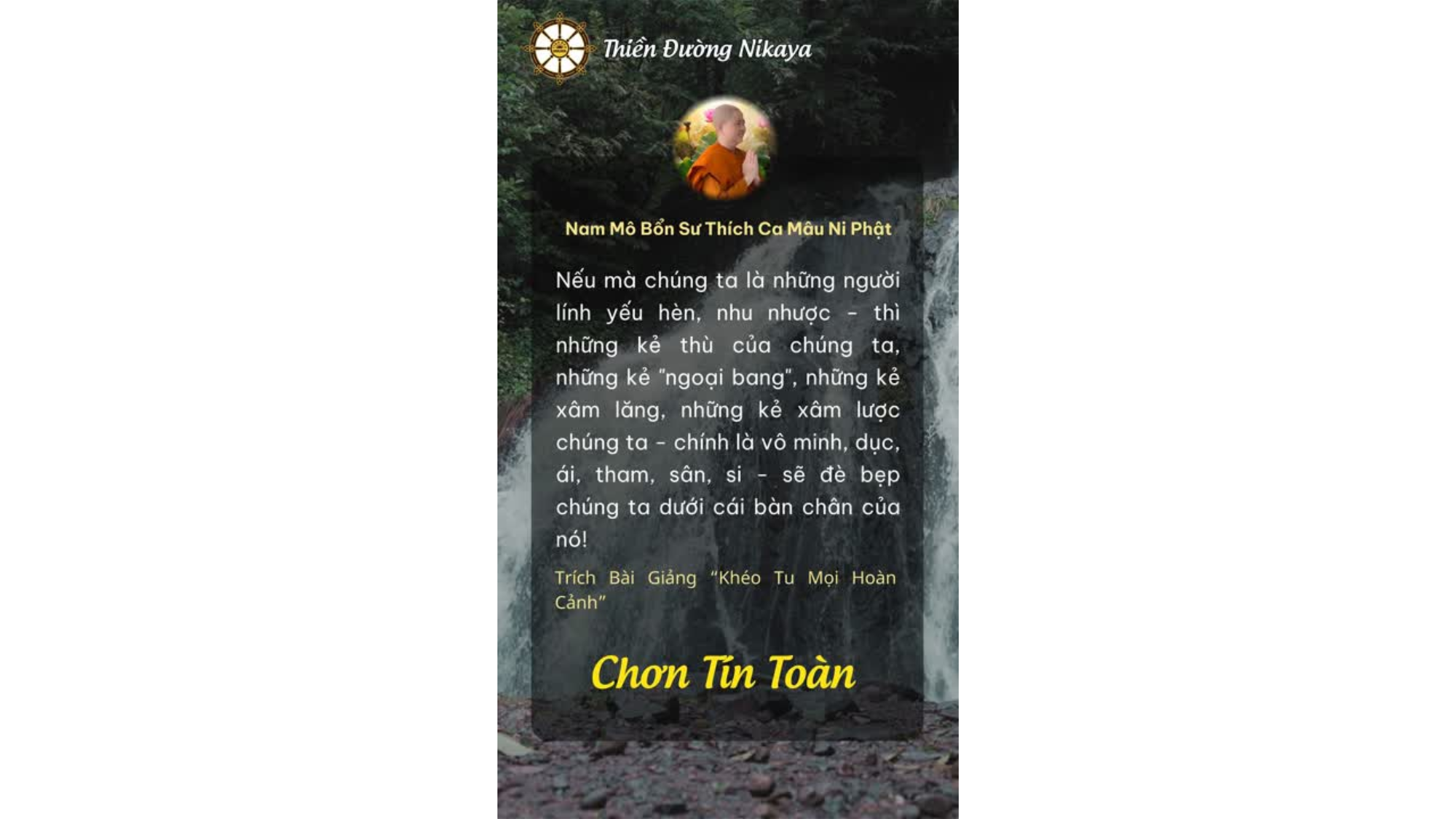 NẾU YẾU HÈN, SẼ THẤT BẠI _ CHƠN TÍN TOÀN