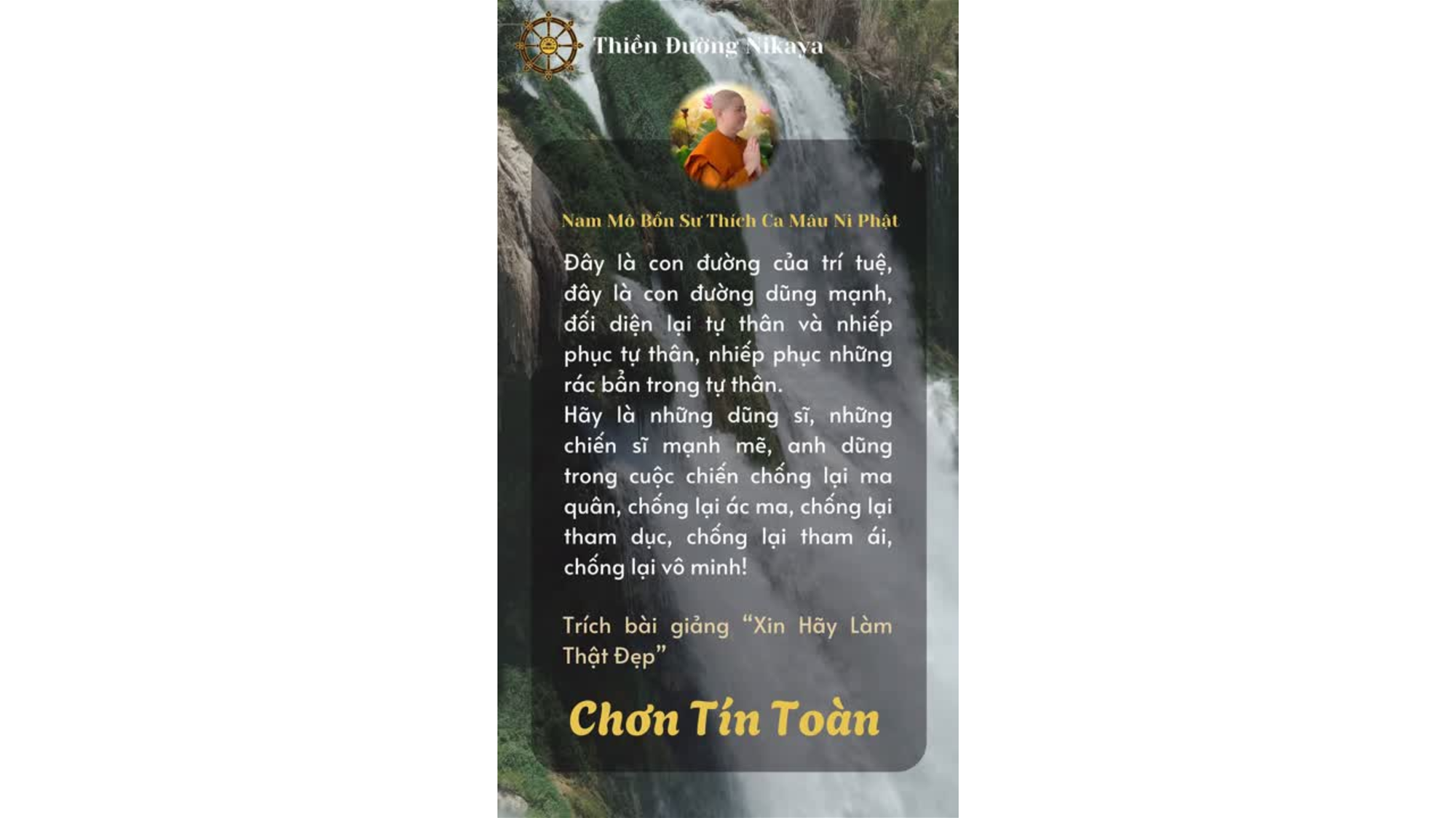 HÃY LÀ NHỮNG VỊ DŨNG SĨ! _ CHƠN TÍN TOÀN