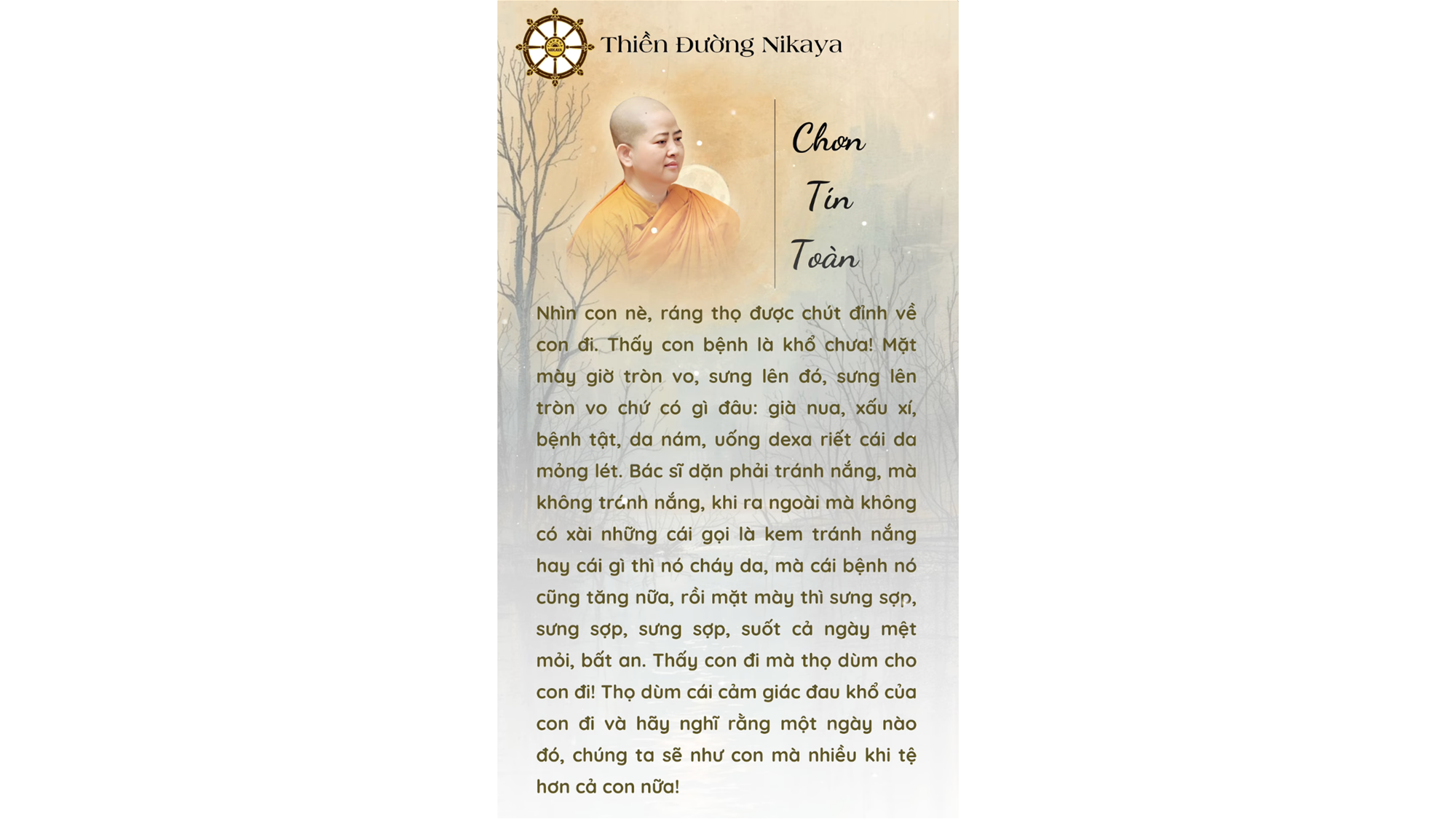 CÁI THÂN NÀY LÀM TA KHỔ BIẾT BAO! _ CHƠN TÍN TOÀN