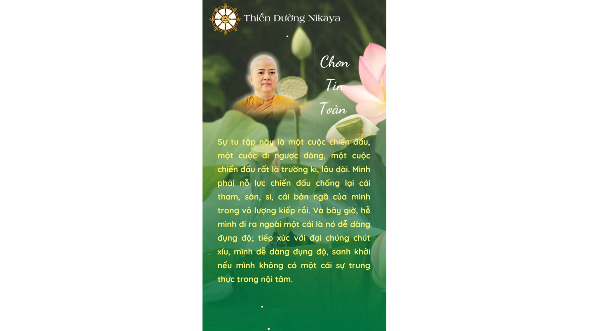 KẺ THÙ THẬT SỰ CỦA TA LÀ AI? _ CHƠN TÍN TOÀN