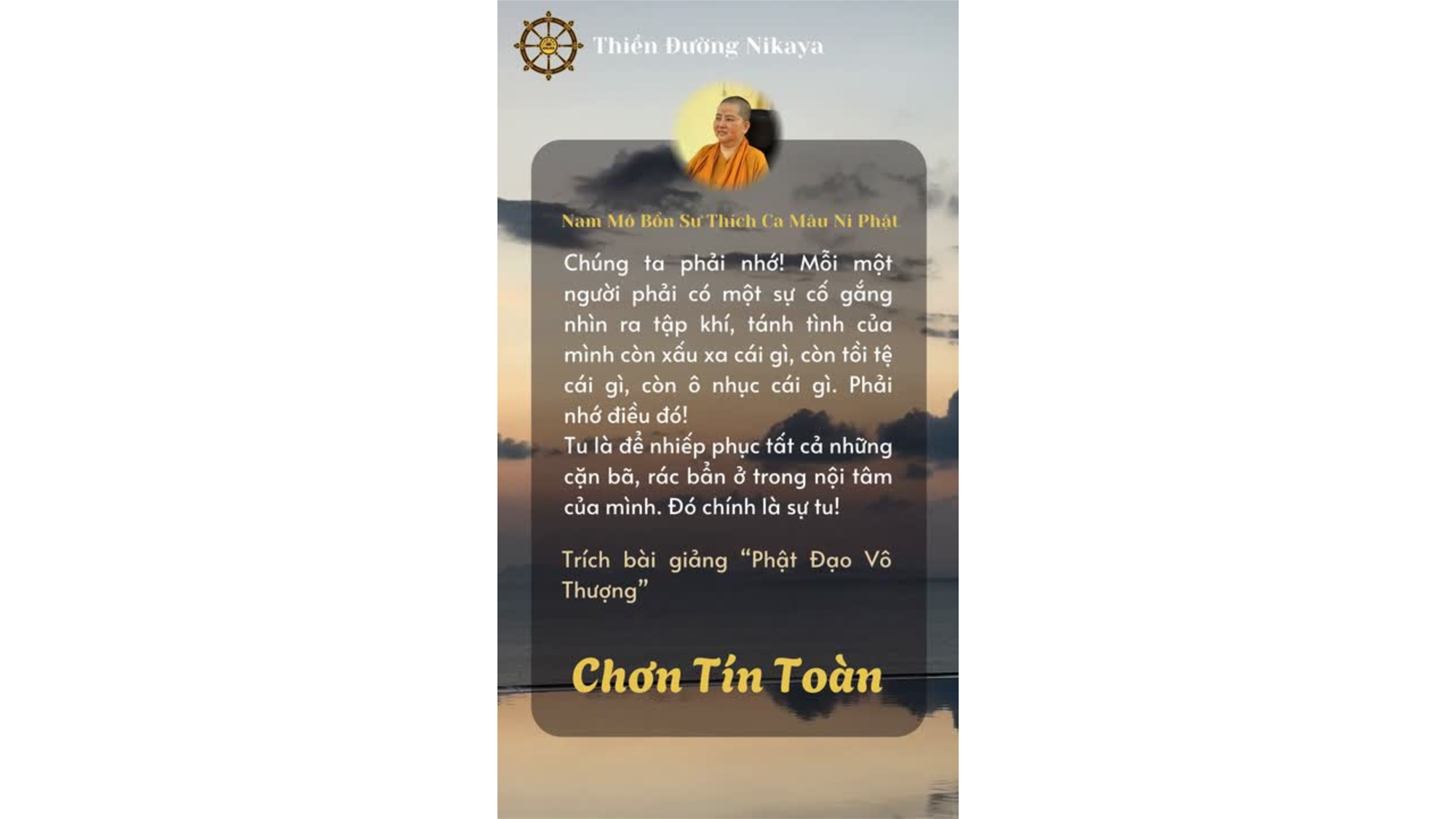 TU LÀ ĐỂ LÀM GÌ? _ CHƠN TÍN TOÀN