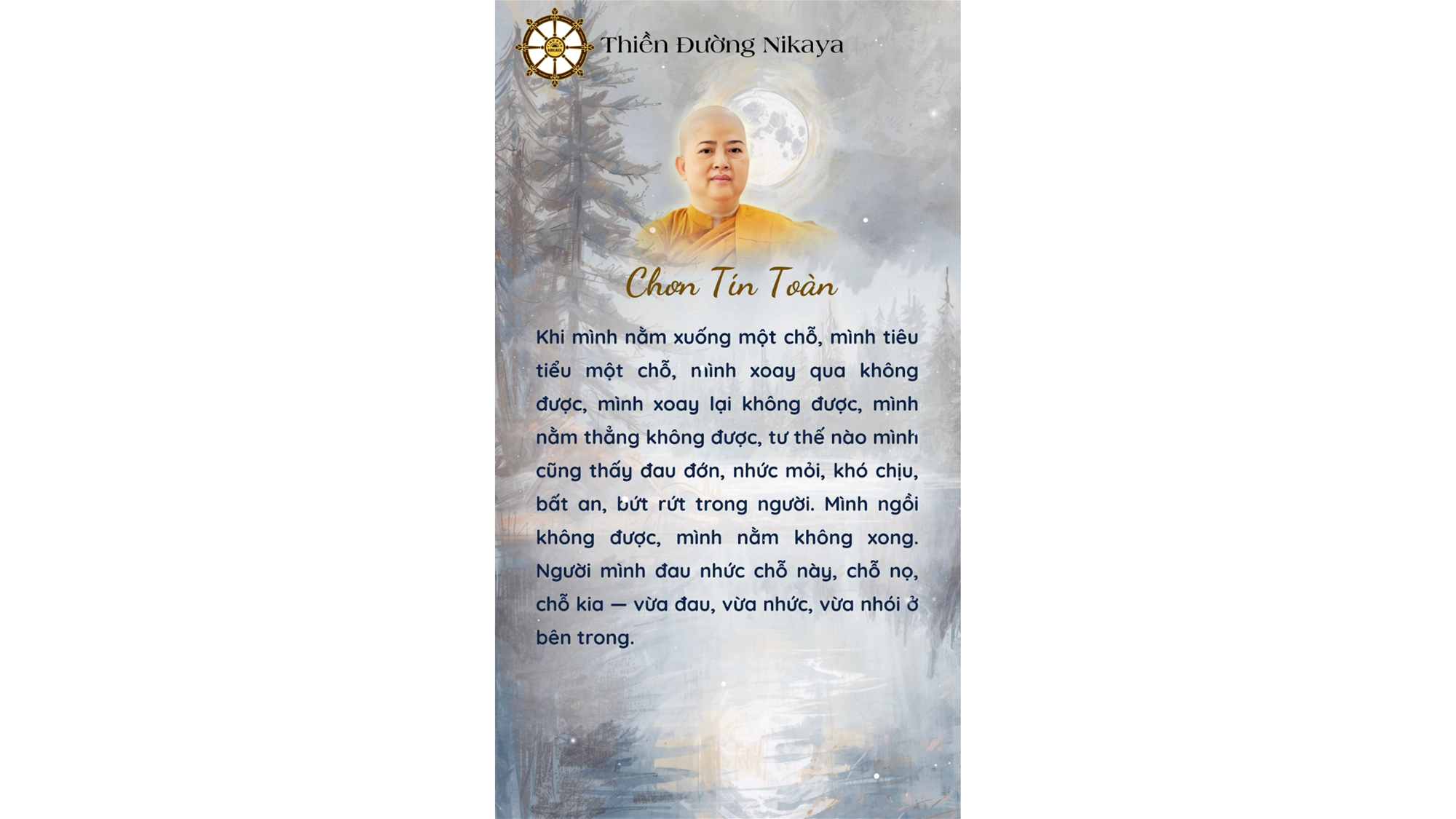 TU ĐỂ THOÁT KHỎI CÁI THÂN ĐAU ĐỚN NÀY! _ CHƠN TÍN TOÀN