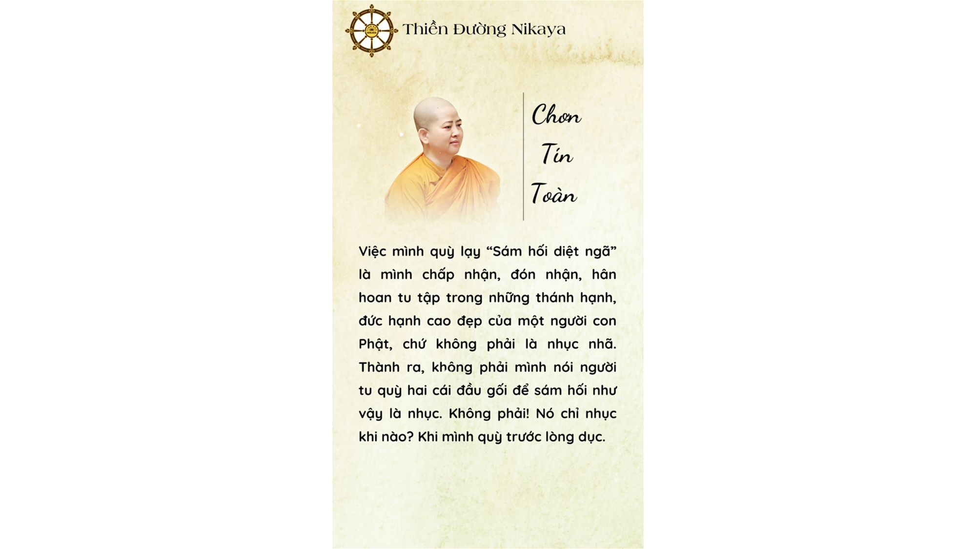 QUỲ XUỐNG KHÔNG PHẢI YẾU ĐUỐI, MÀ ĐỂ ĐỨNG DẬY VỚI TÂM TRONG SẠCH HƠN _ CHƠN TÍN TOÀN