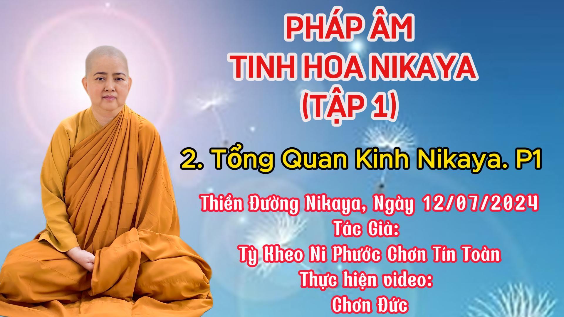 2. TỔNG QUAN KINH NIKAYA TẬP 1 _ PHÁP ÂM TINH HOA NIKAYA