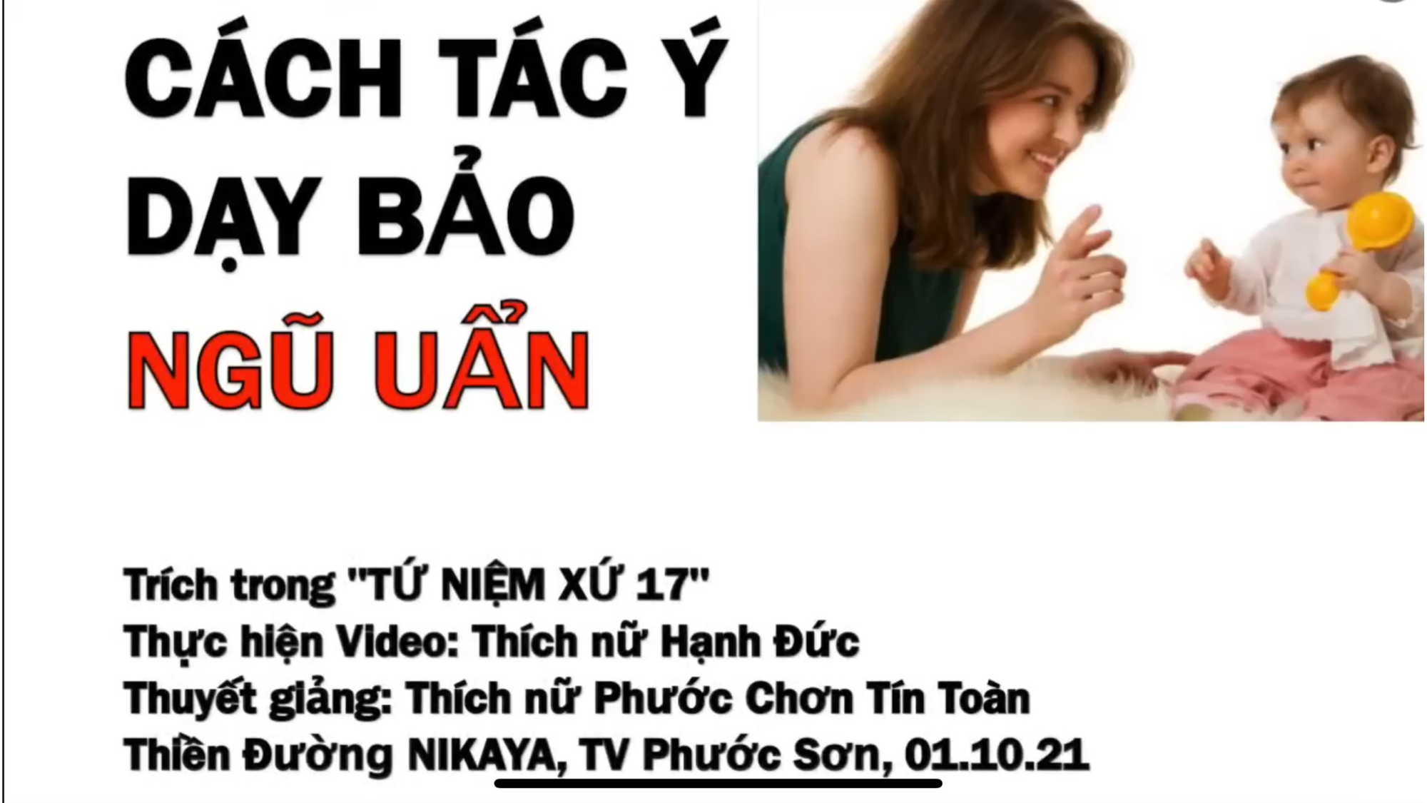 CÁCH TÁC Ý DẠY CON _ CHƠN TÍN TOÀN