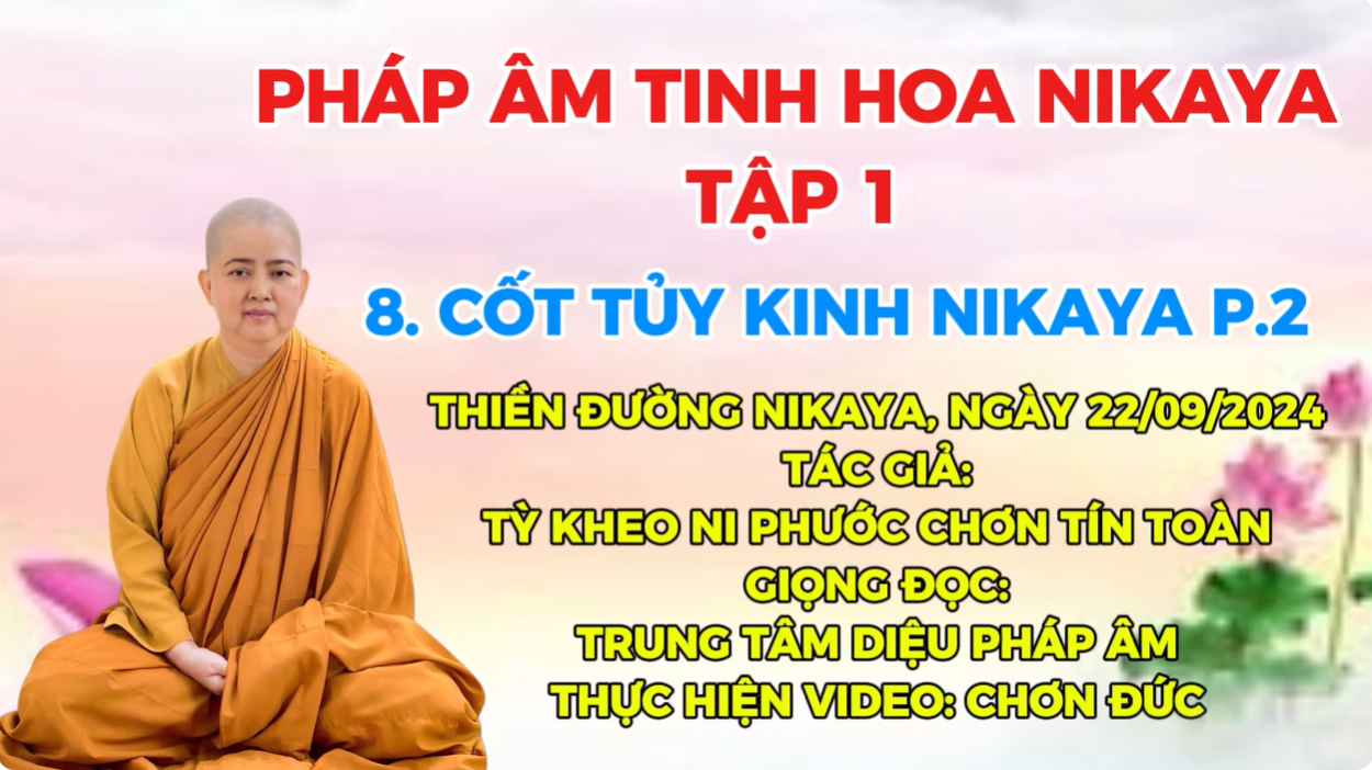 8.P.2_ CỐT TỦY KINH NIKAYA TẬP 1
