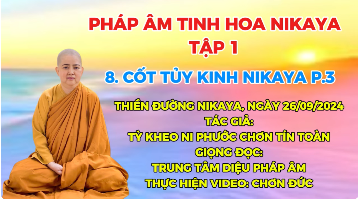 8.P3_ CỐT TỦY KINH NIKAYA TẬP 1_ CHƠN TÍN TOÀN