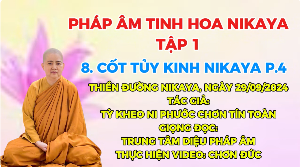 8.P.4_CỐT TỦY KINH NIKAYA_ CHƠN TÍN TOÀN