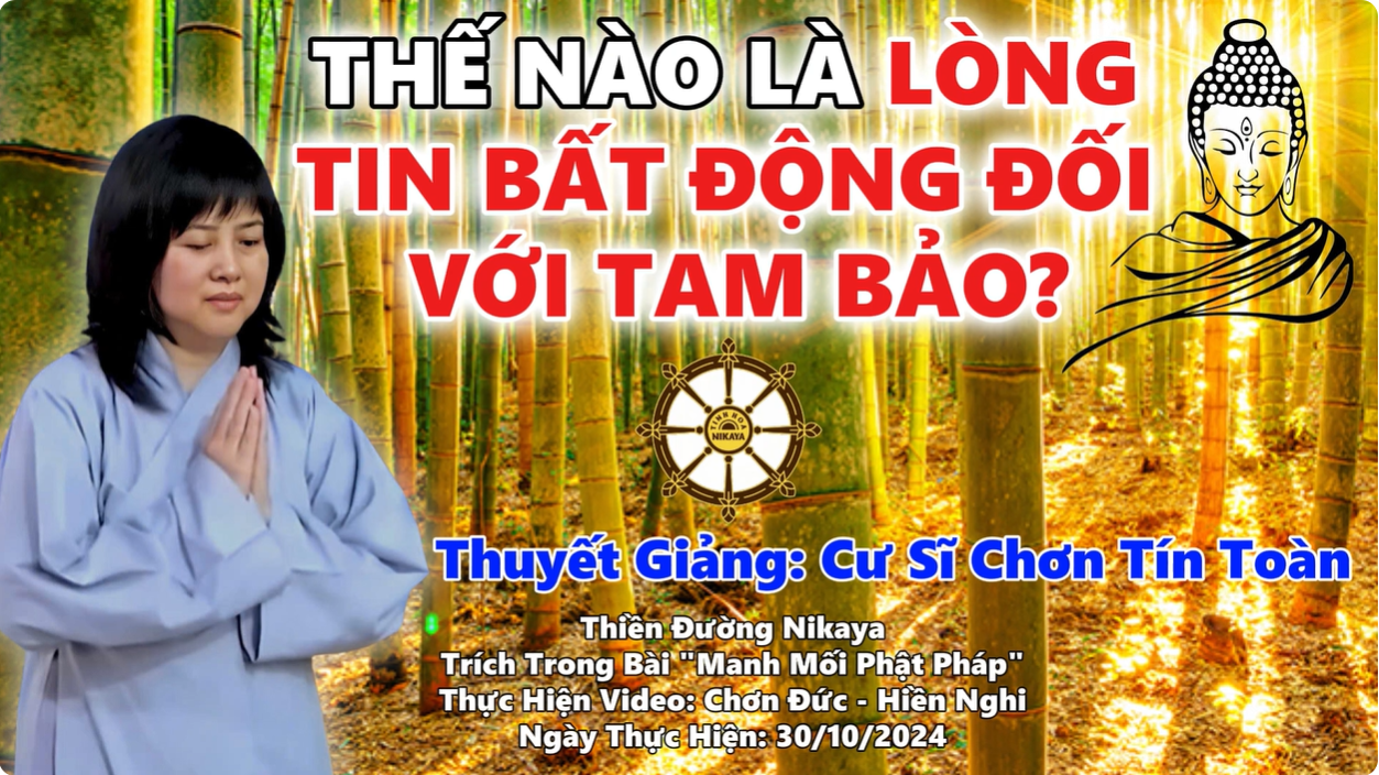 THẾ NÀO LÀ LÒNG TIN BẤT ĐỘNG ĐỐI VỚI TAM BẢO?_ CHƠN TÍN TOÀN