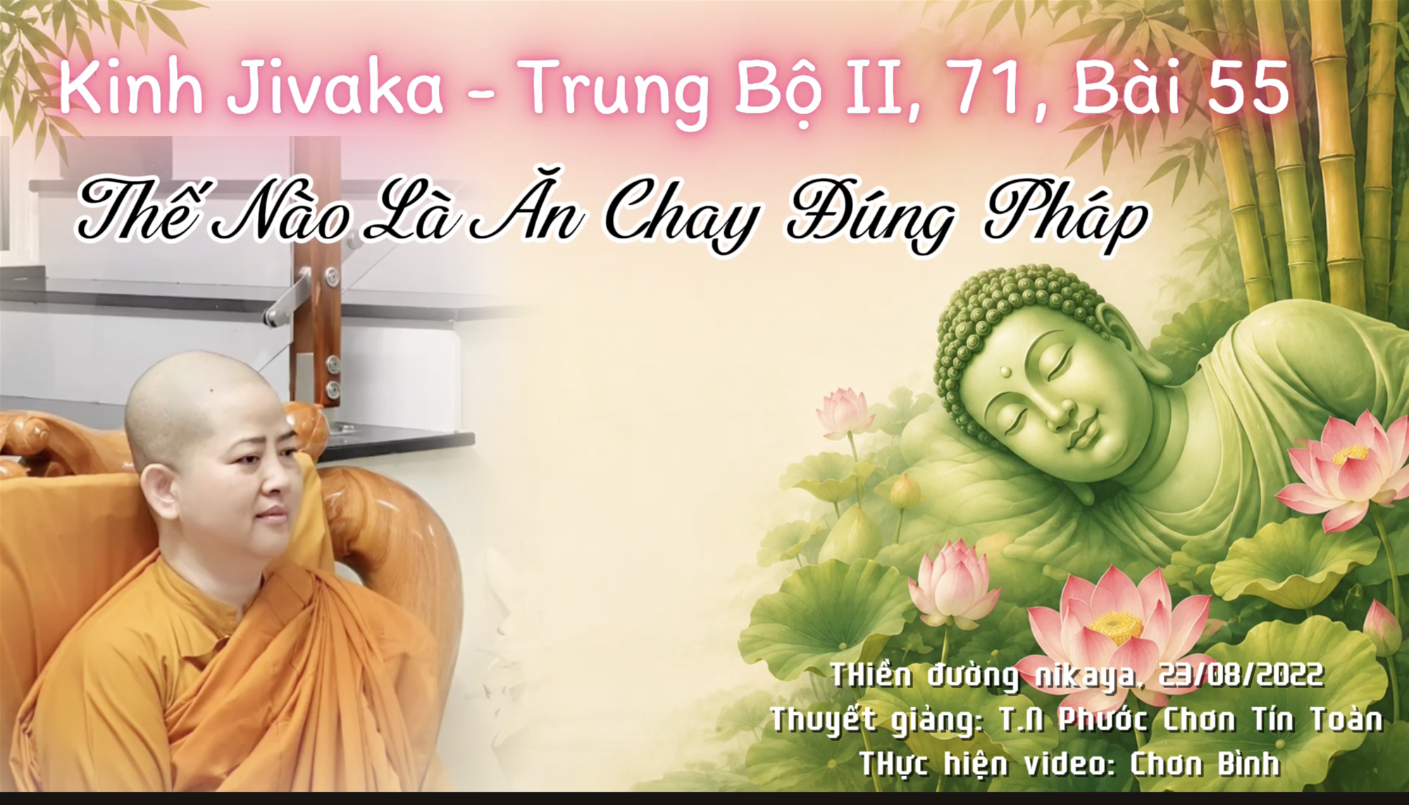 KINH JIVAKA I THẾ NÀO LÀ ĂN CHAY ĐÚNG PHÁP - CHƠN TÍN TOÀN